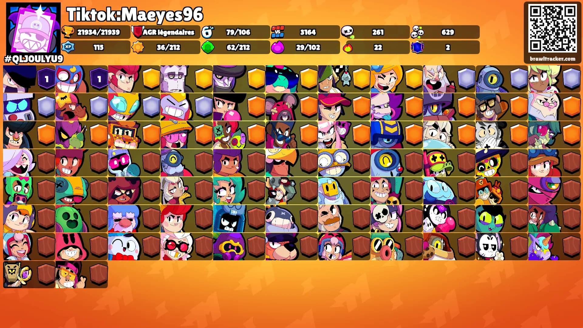 Tiktok:Maeyes96's Ranks
