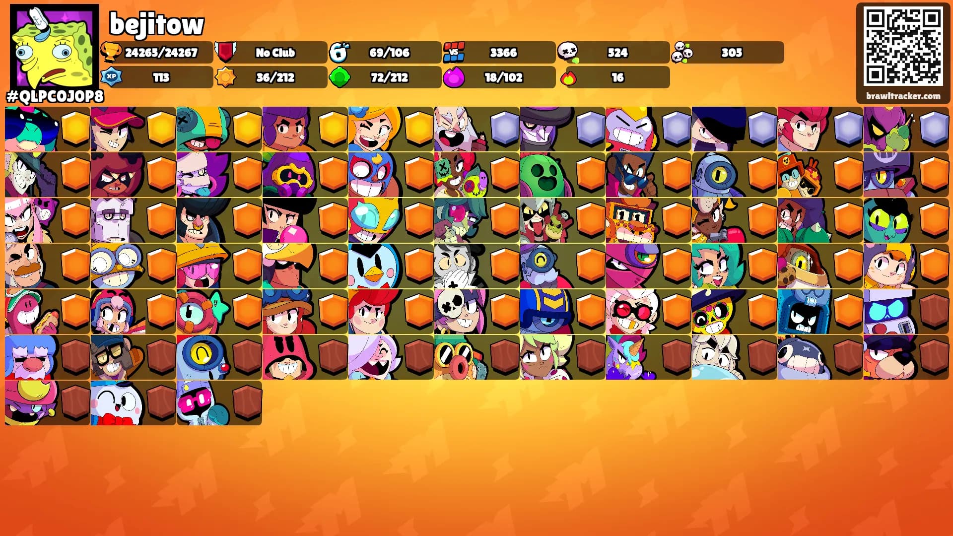 bejitow's Ranks