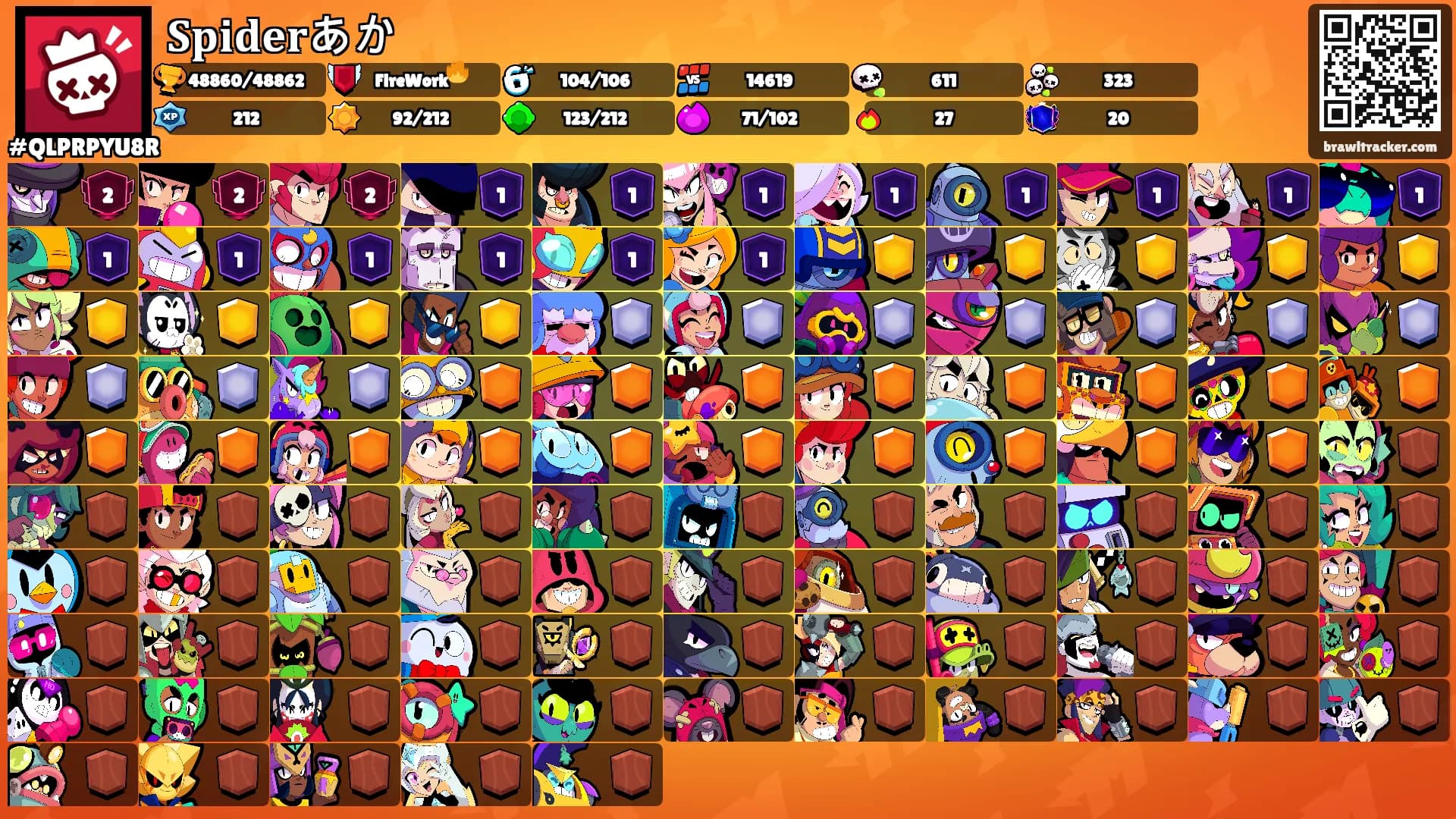 𝐒𝐩𝐢𝐝𝐞𝐫あか's Ranks