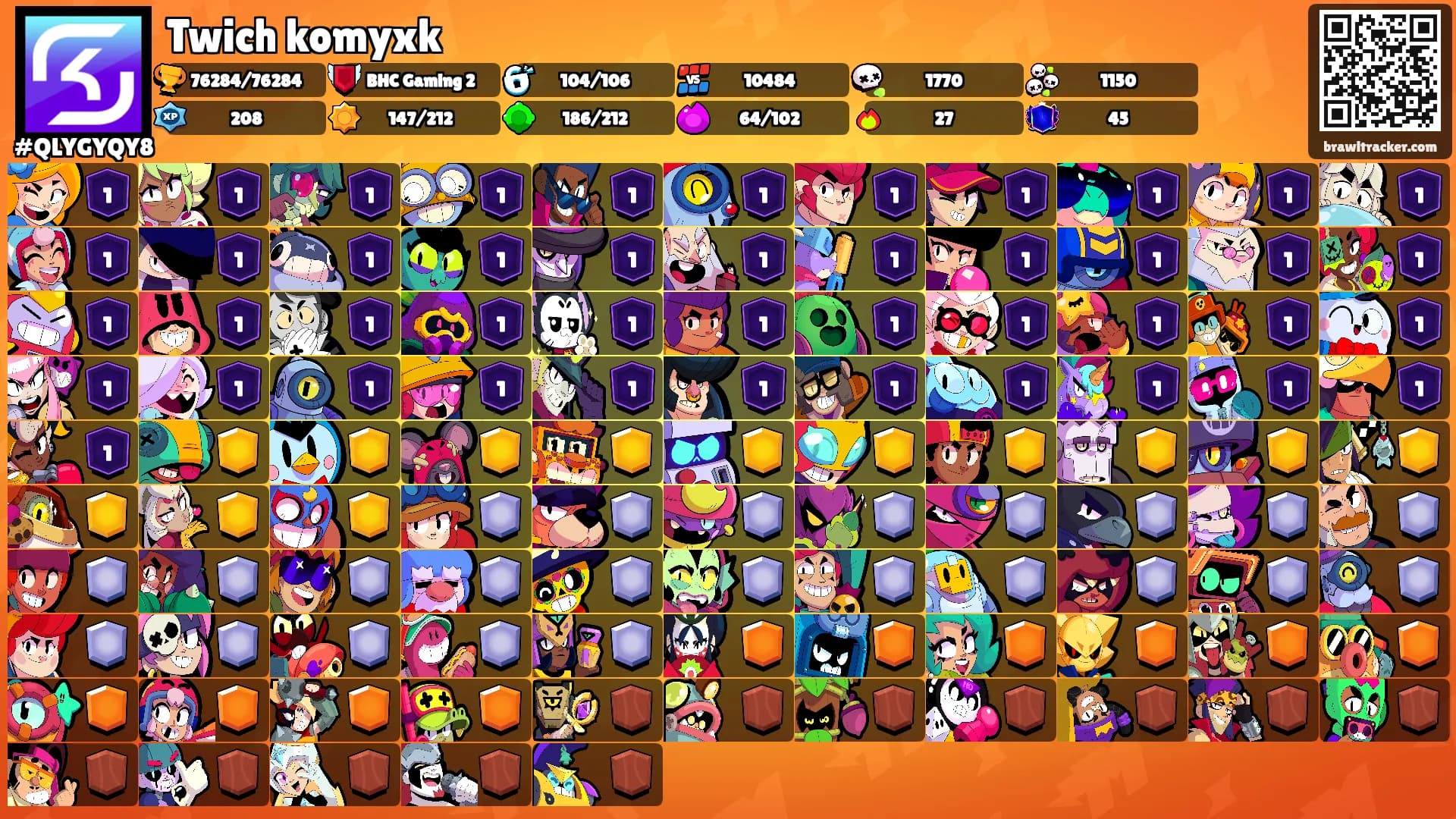 Twich komyxk's Ranks