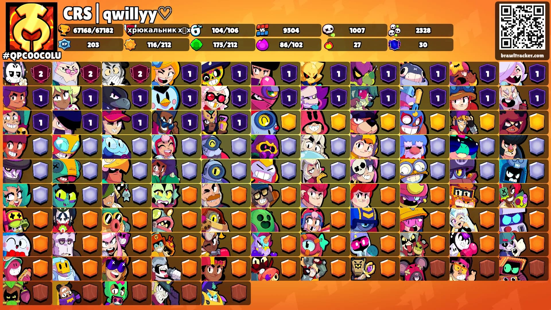 CRS|qwillyy♡'s Ranks