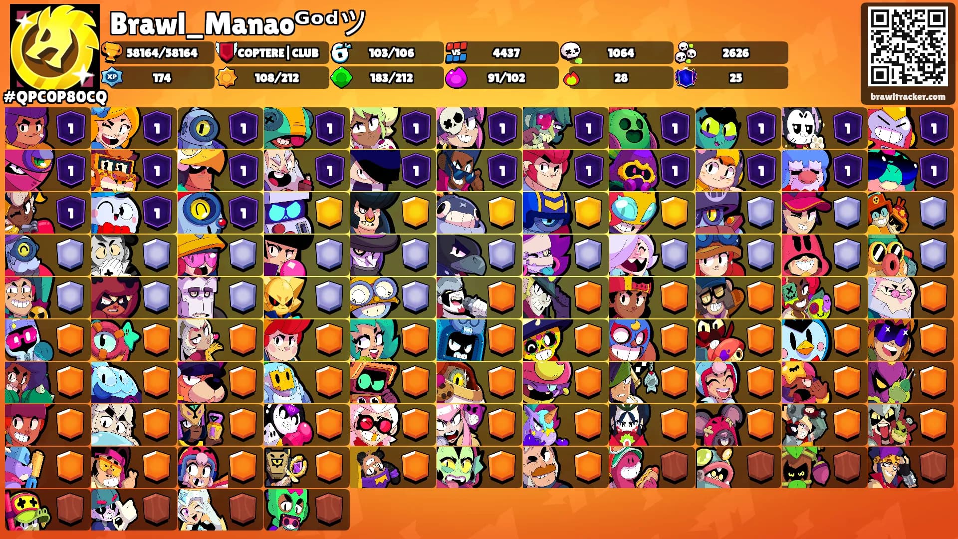 Brawl_Manaoᴳᵒᵈツ's Ranks
