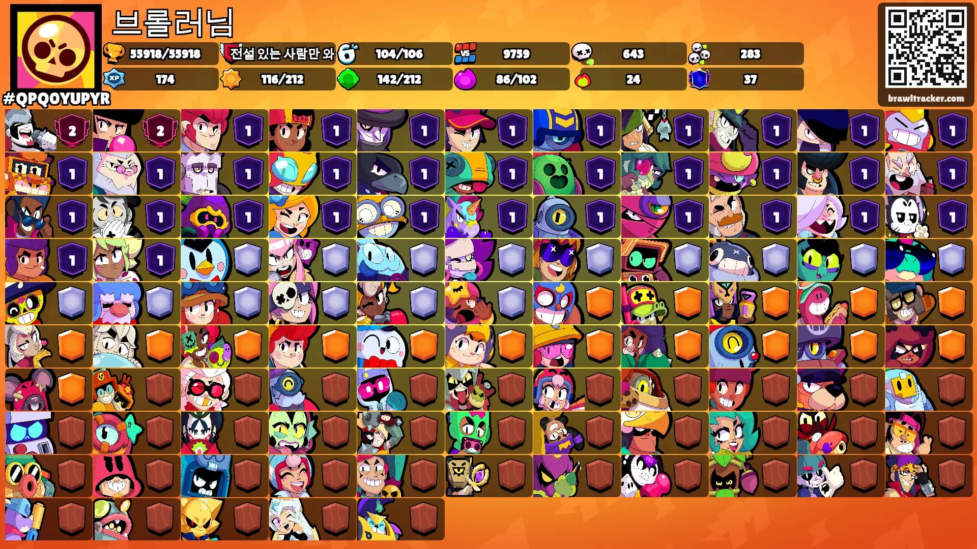 브롤러님's Ranks