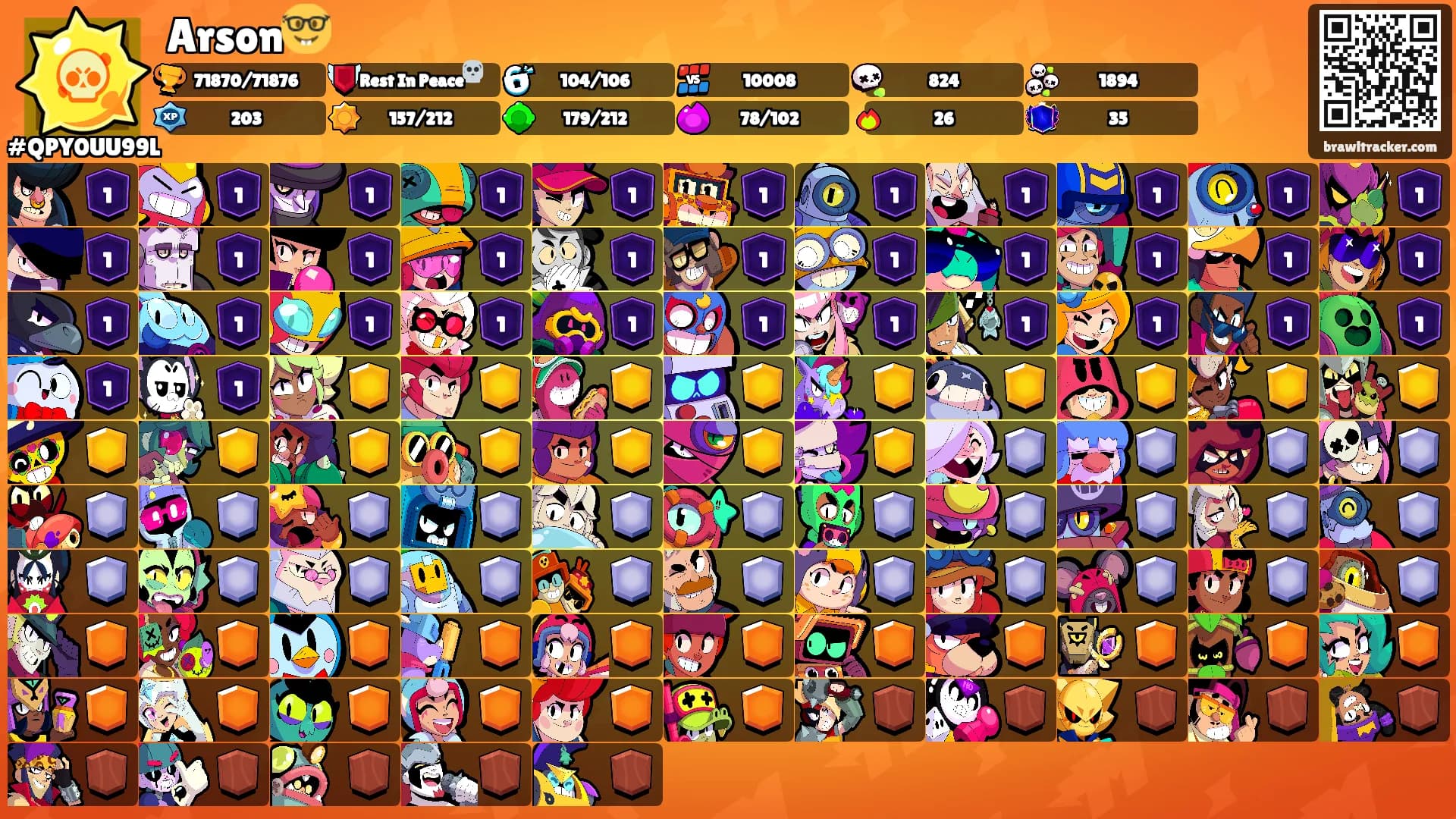 Arson🤓's Ranks