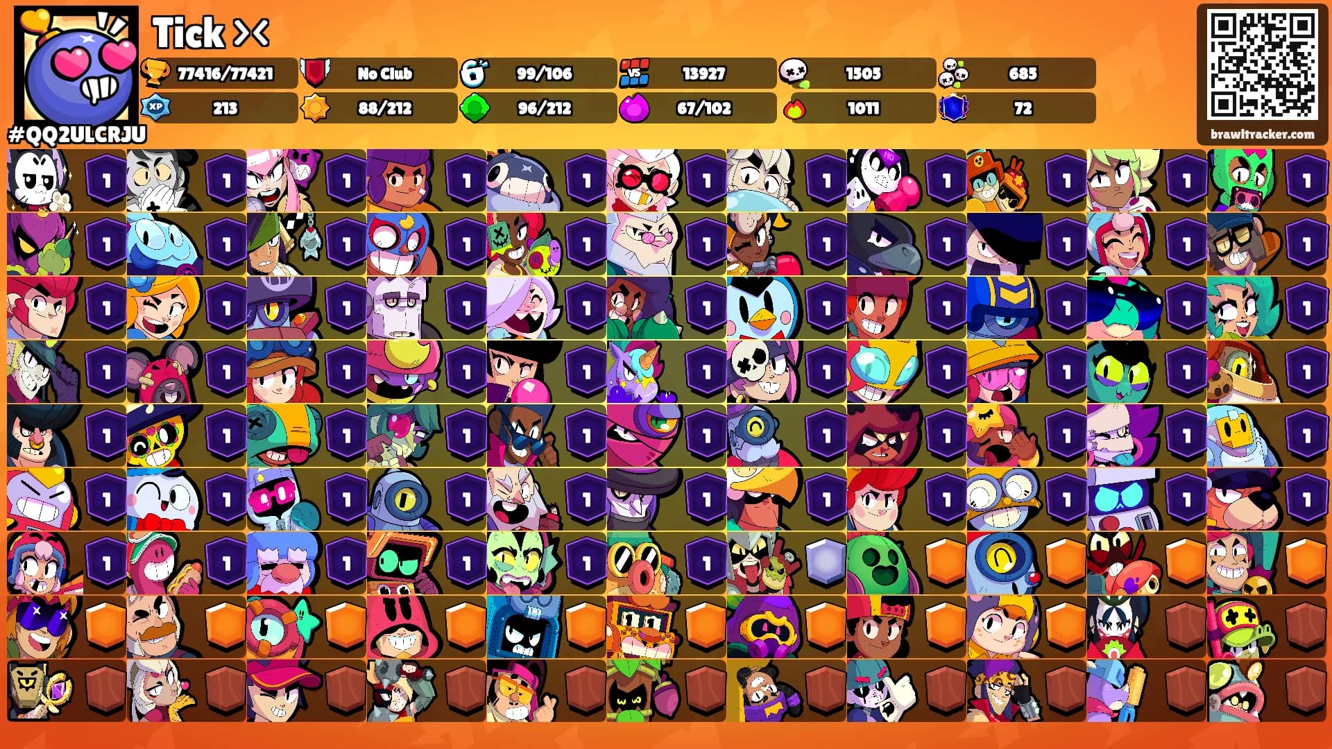 Tick ><'s Ranks