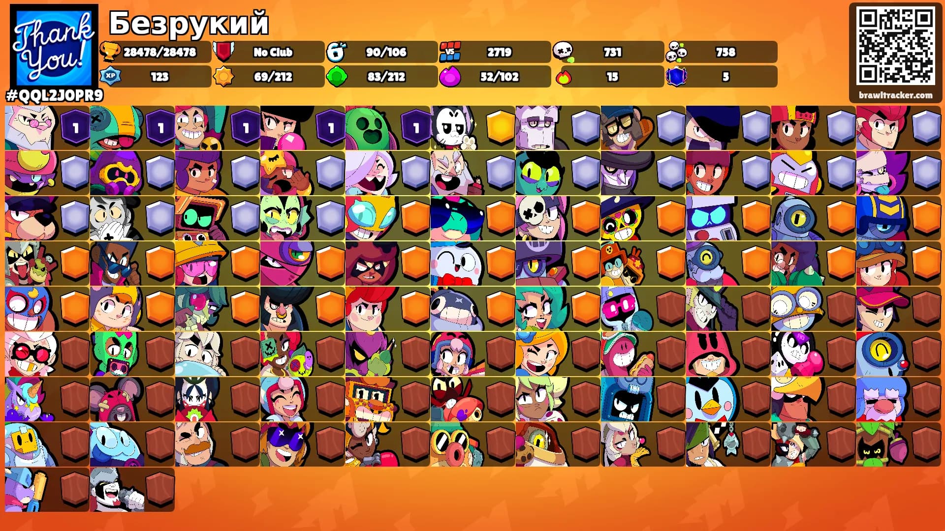Безрукий's Ranks