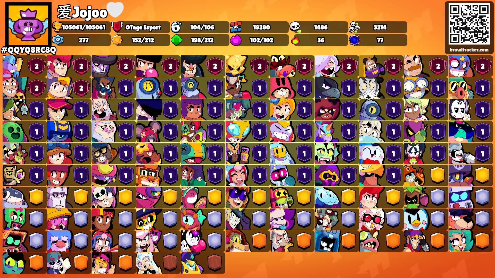 爱Jojoo🤍's Ranks