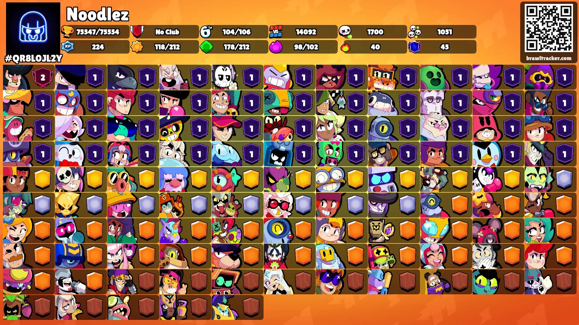 Noodlez's Ranks