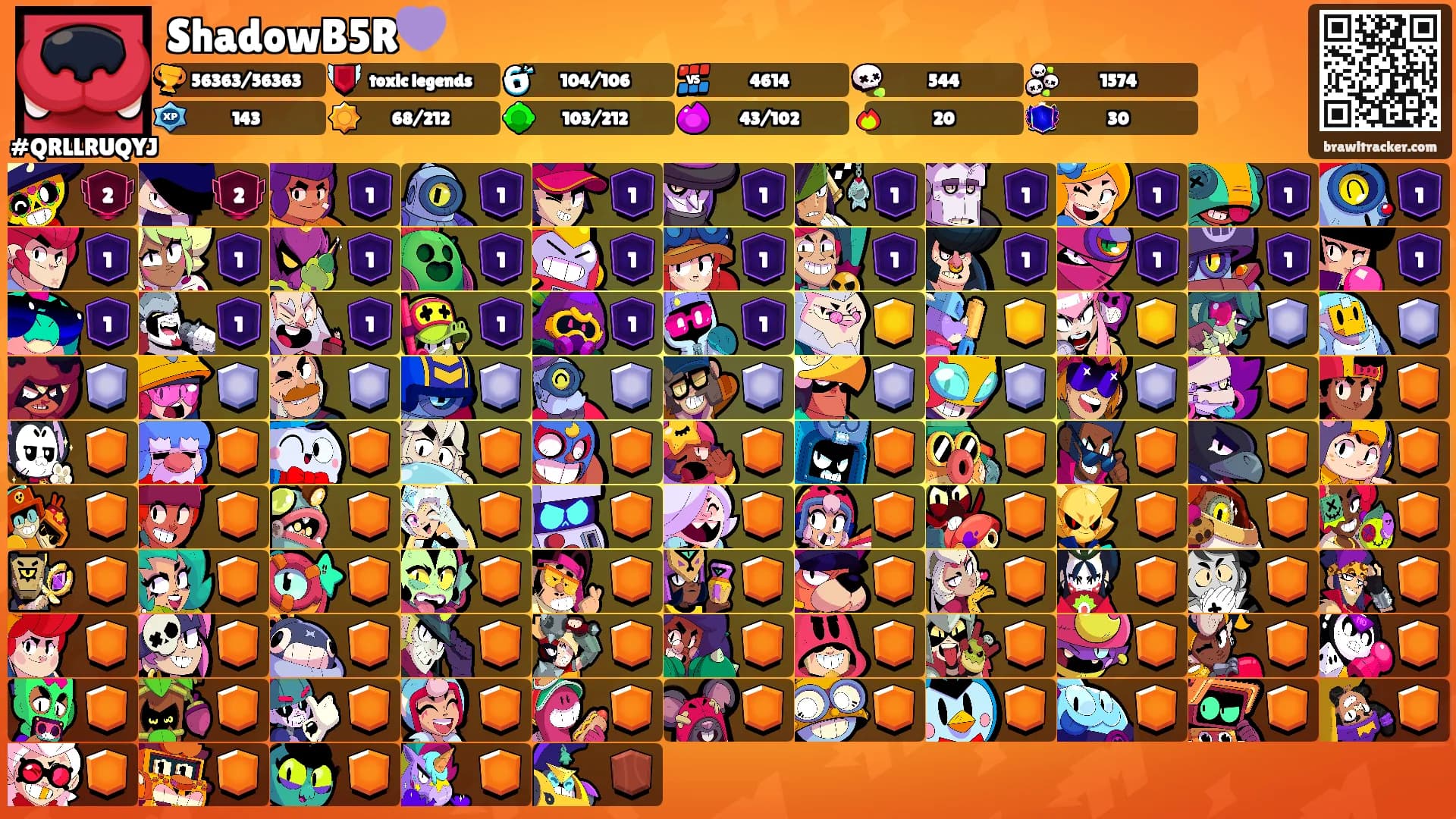 ShadowB5R💜's Ranks