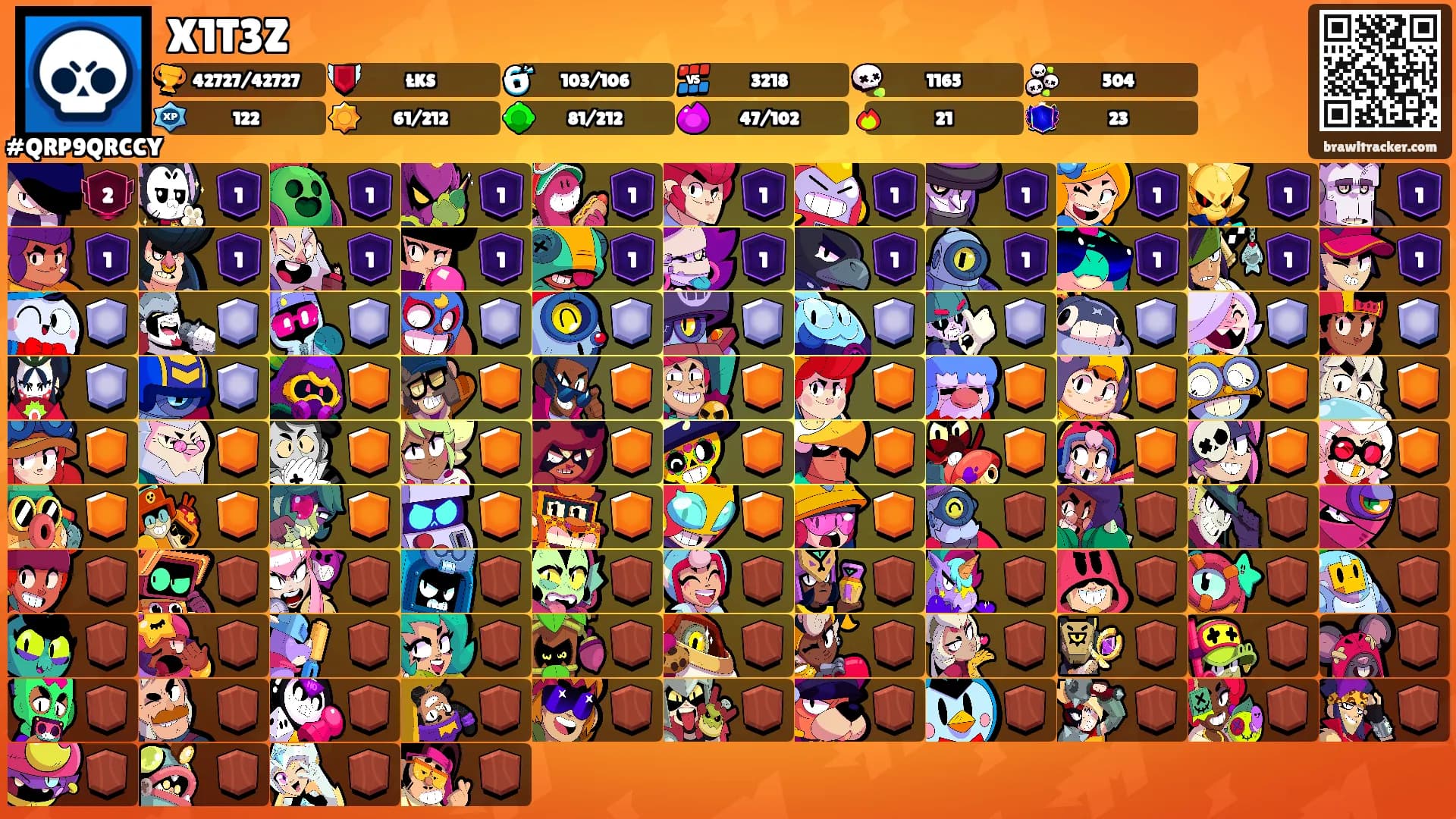 X1T3Z's Ranks