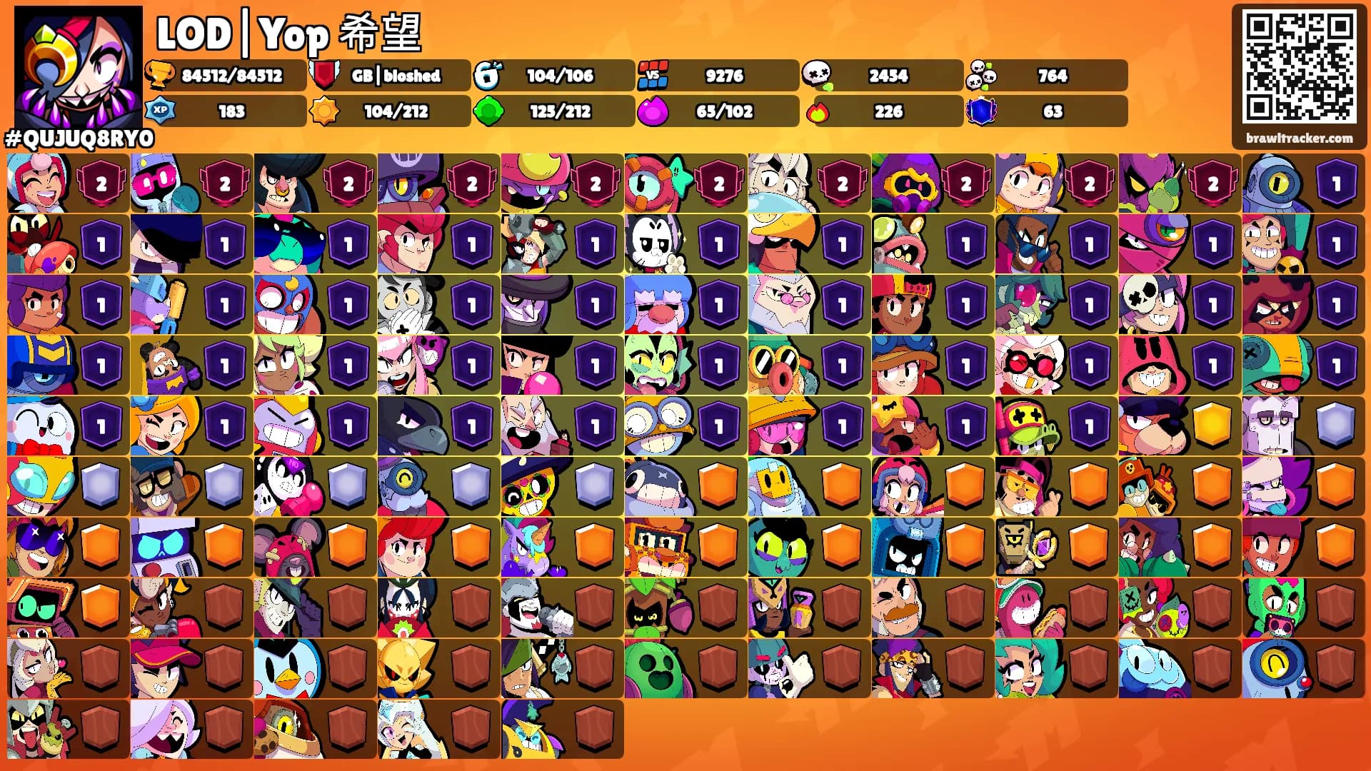 LOD|Yop 希望's Ranks