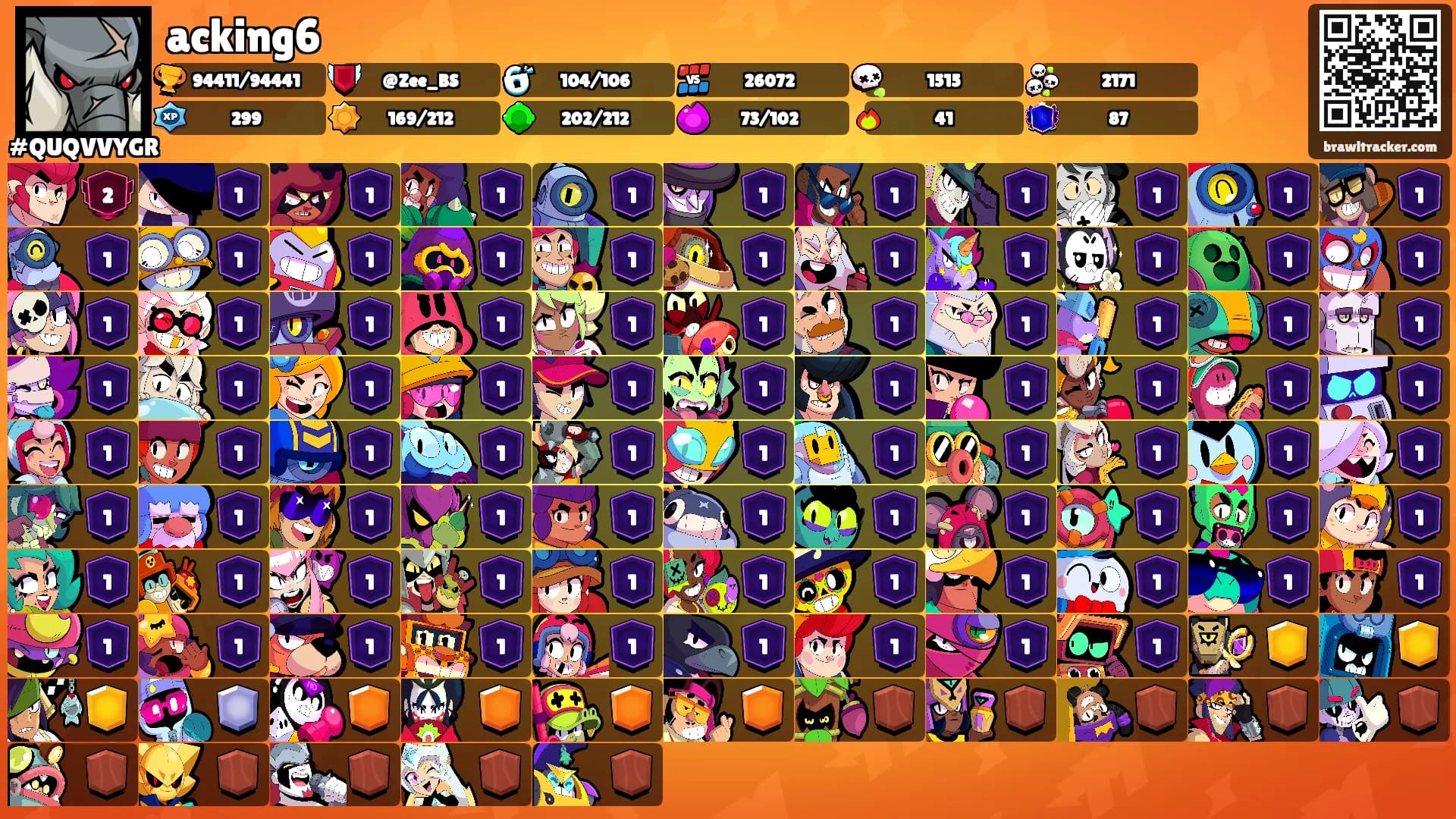 acking6's Ranks