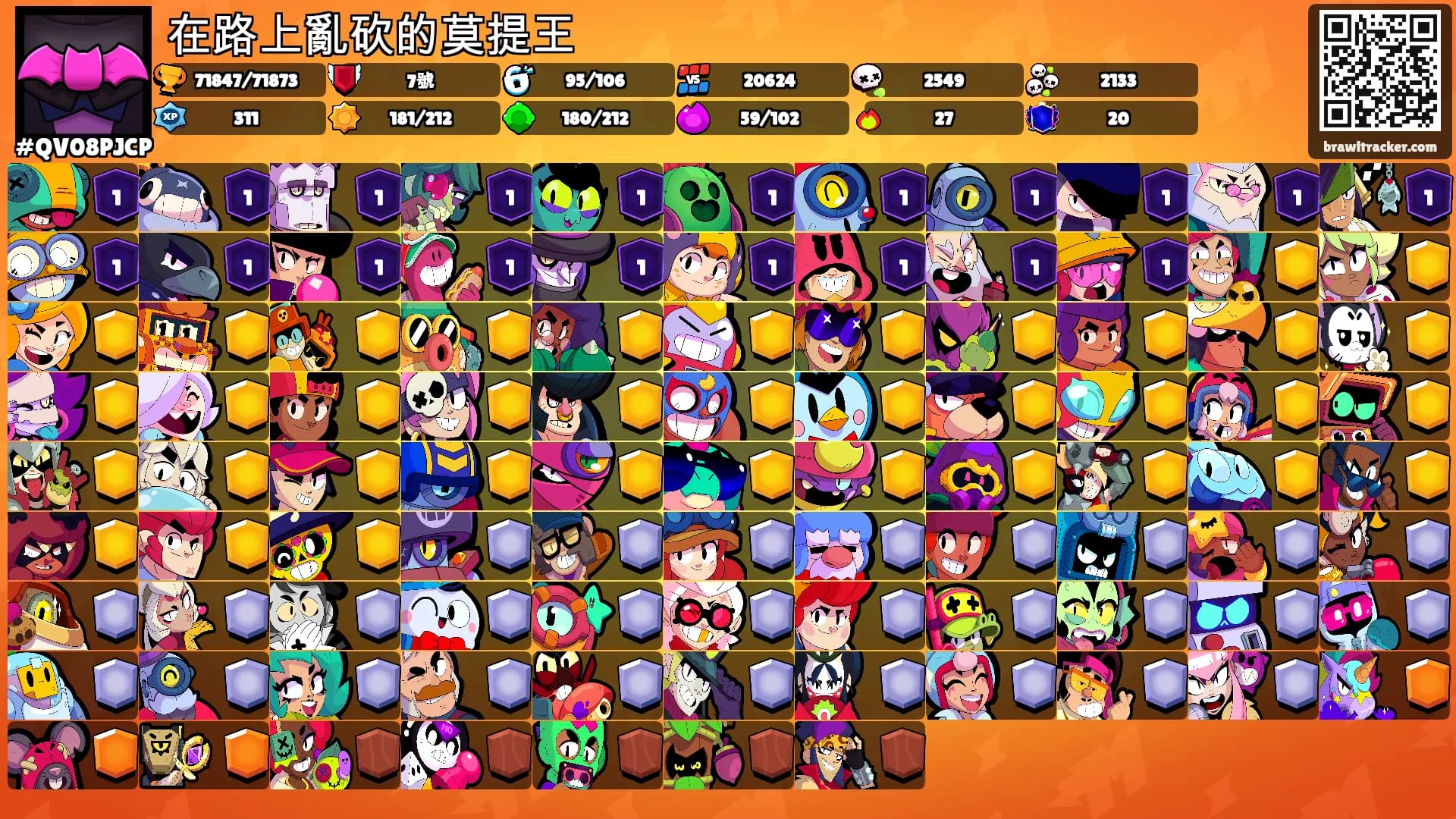 在路上亂砍的莫提王's Ranks