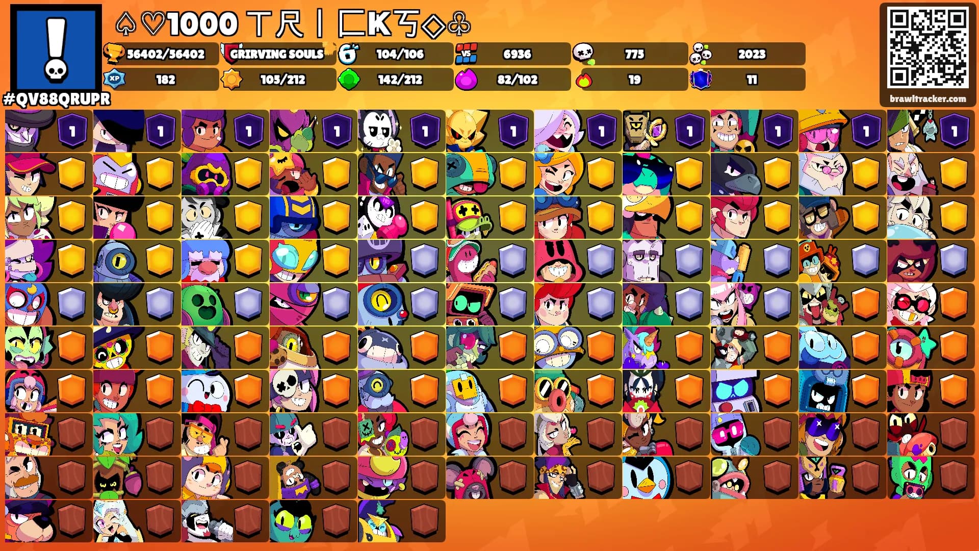 ♤♡1000 ㄒ尺丨匚Ҝ丂◇♧'s Ranks