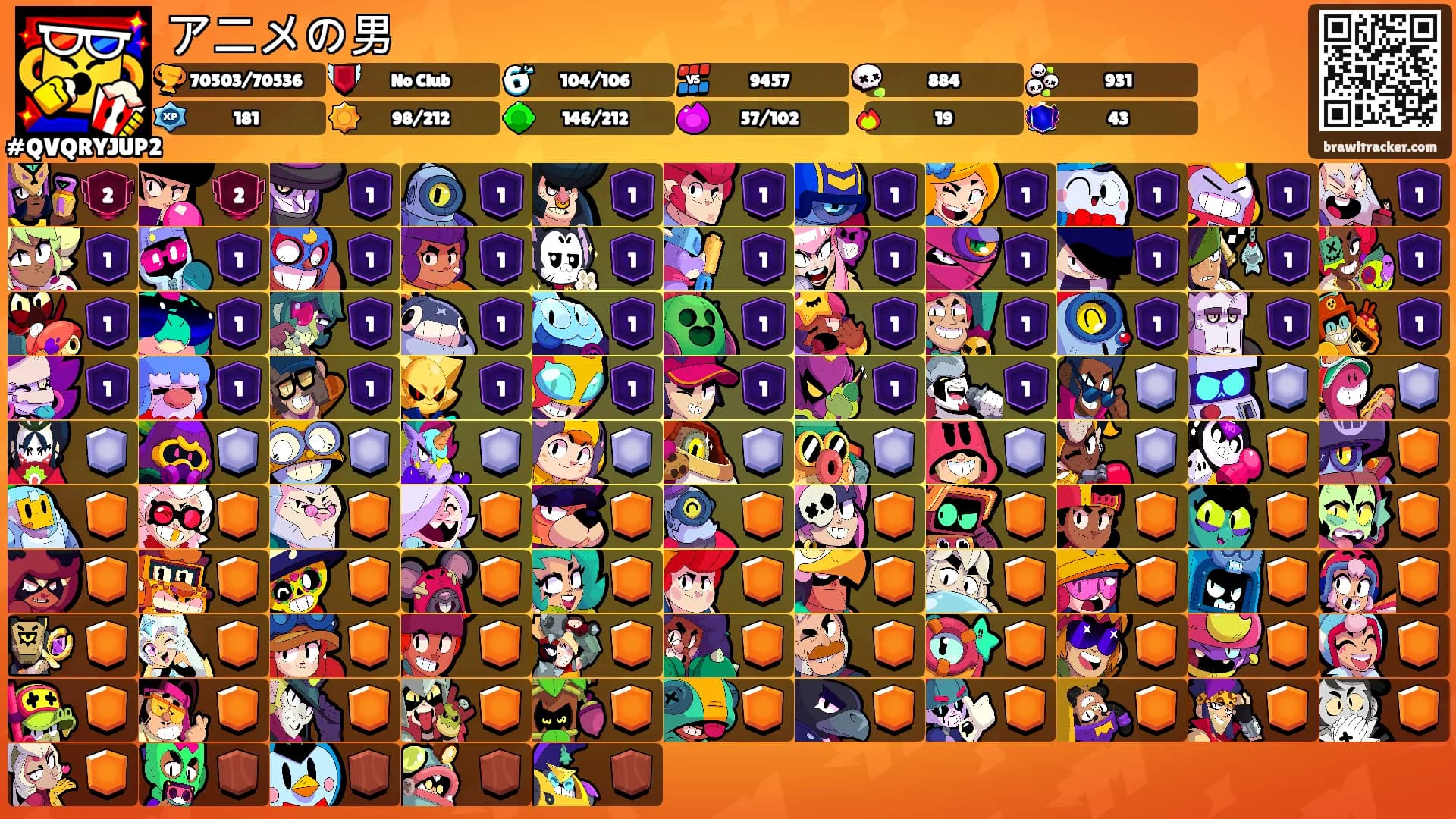 アニメの男's Ranks