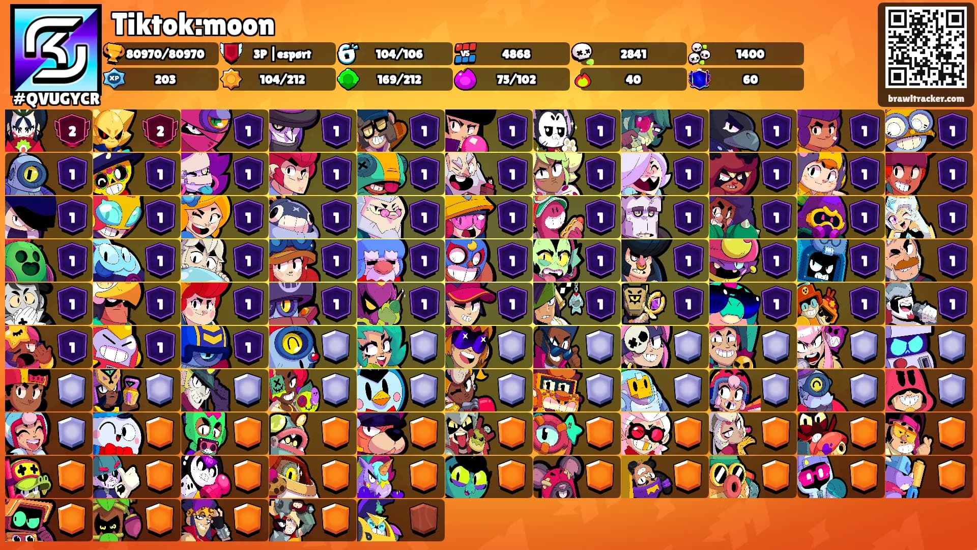 Tiktok:moon's Ranks