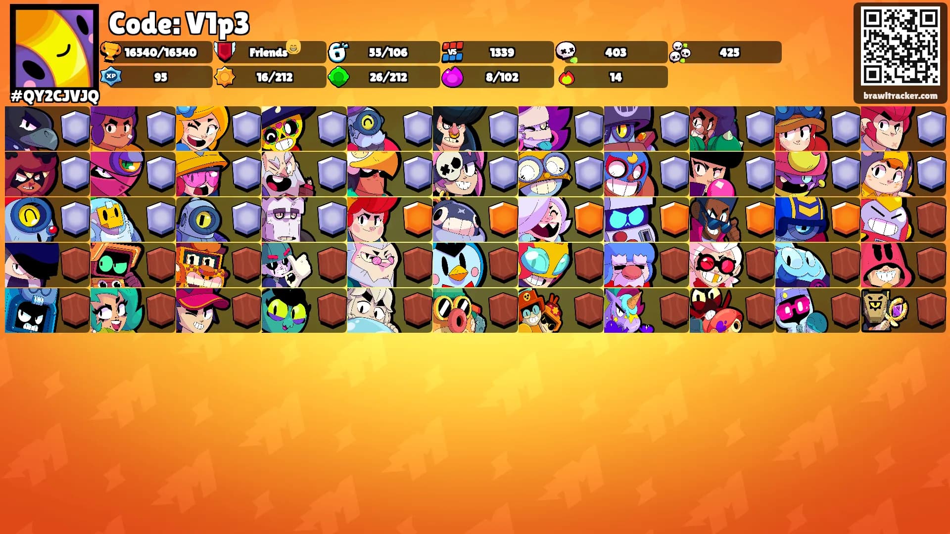 Code: V1p3's Ranks