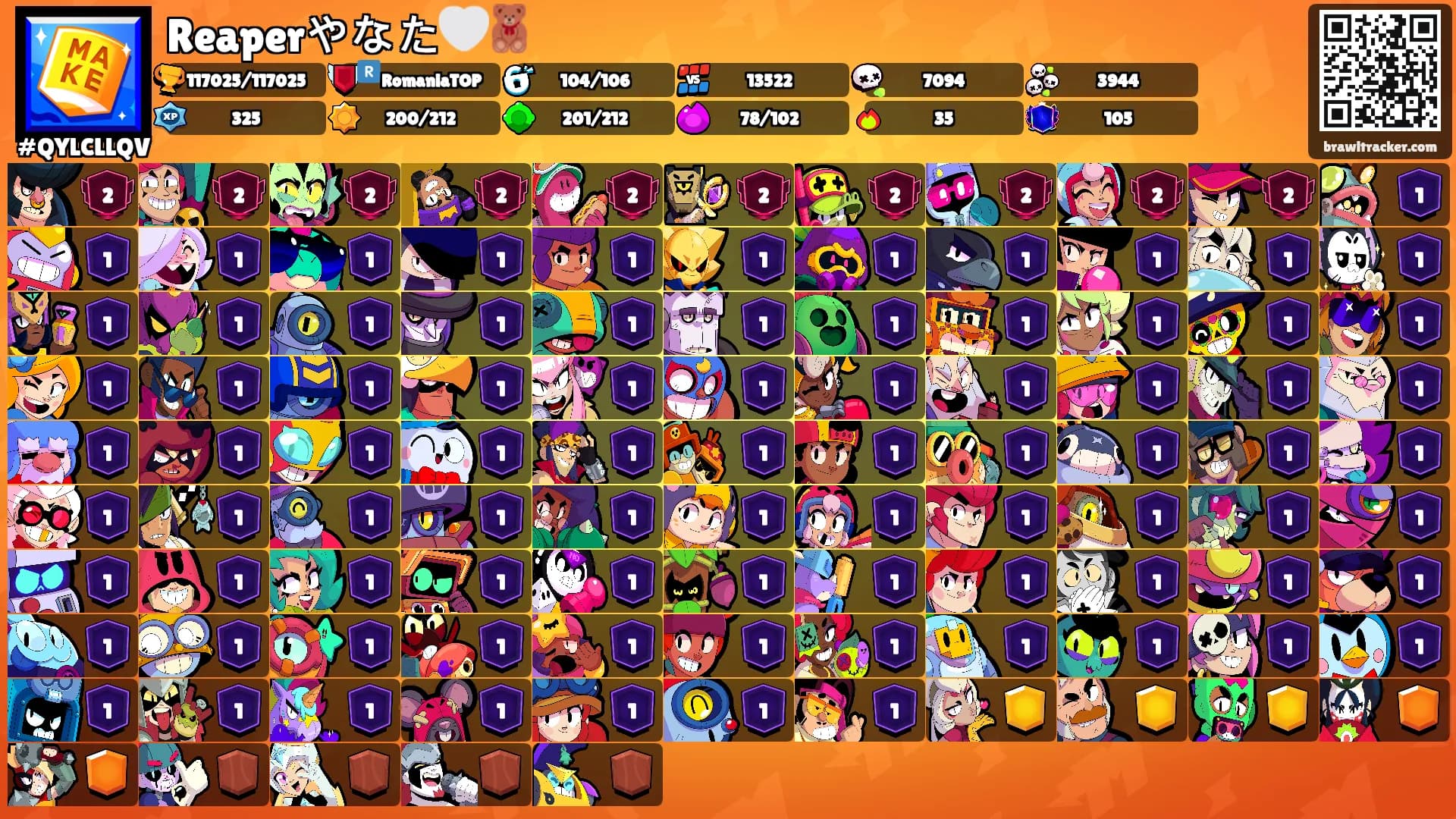 Reaperやなた🤍🧸's Ranks