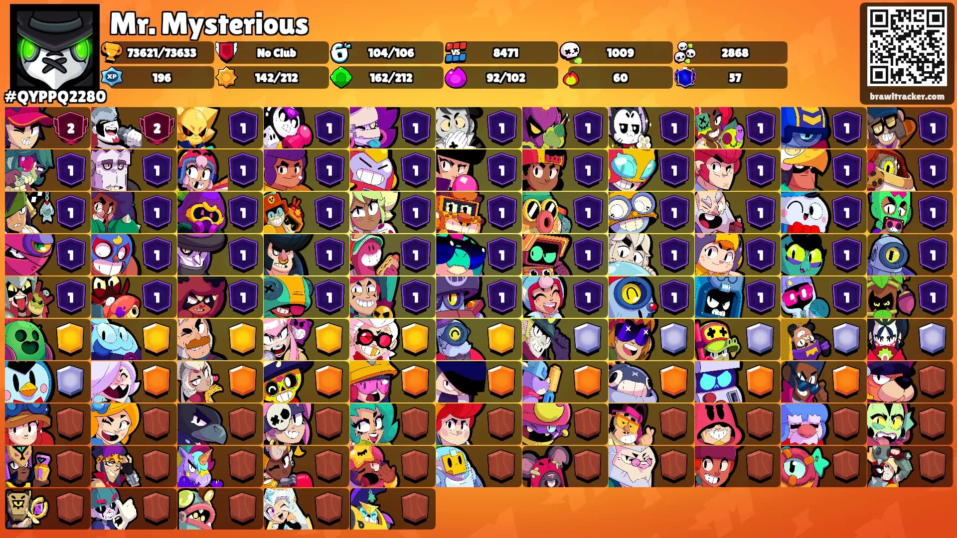 Mr. Mysterious's Ranks