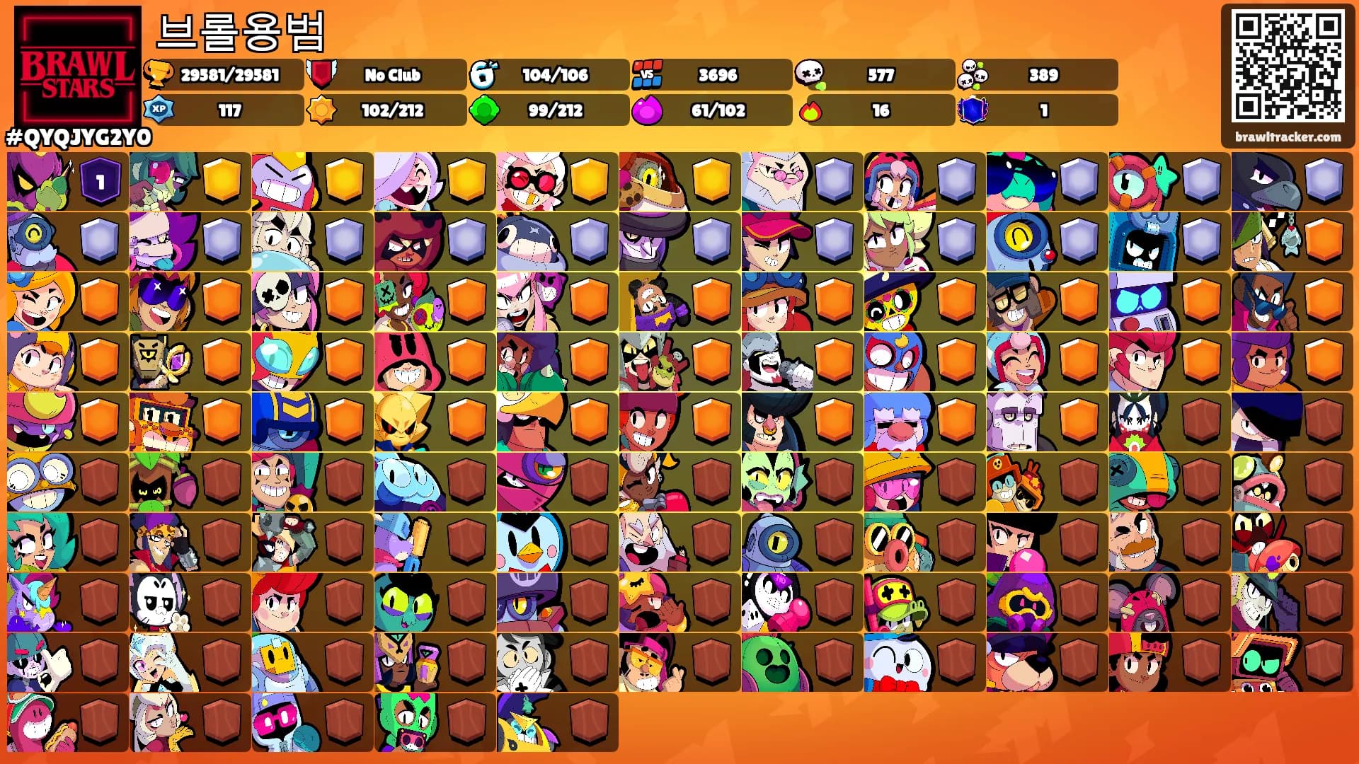 브롤용범's Ranks