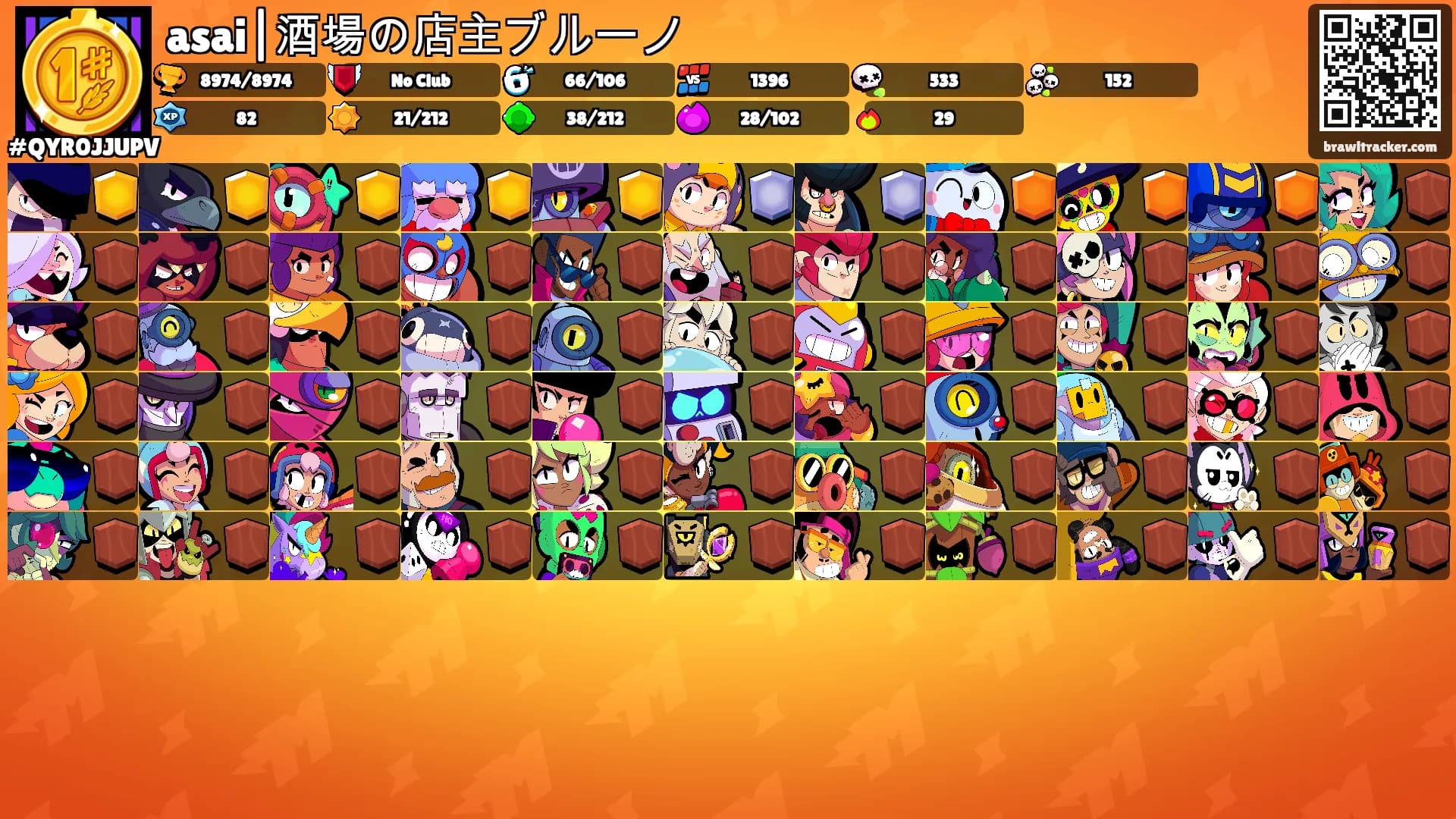 asai|酒場の店主ブルーノ's Ranks