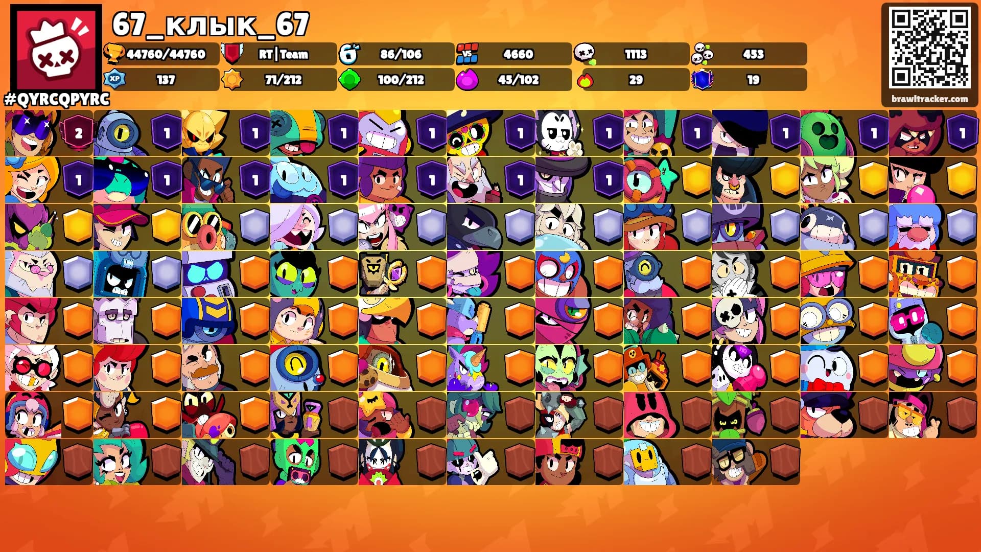 67_клык_67's Ranks