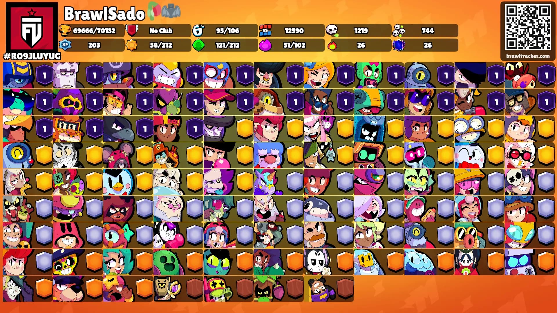 BrawlSado🥀🦇's Ranks