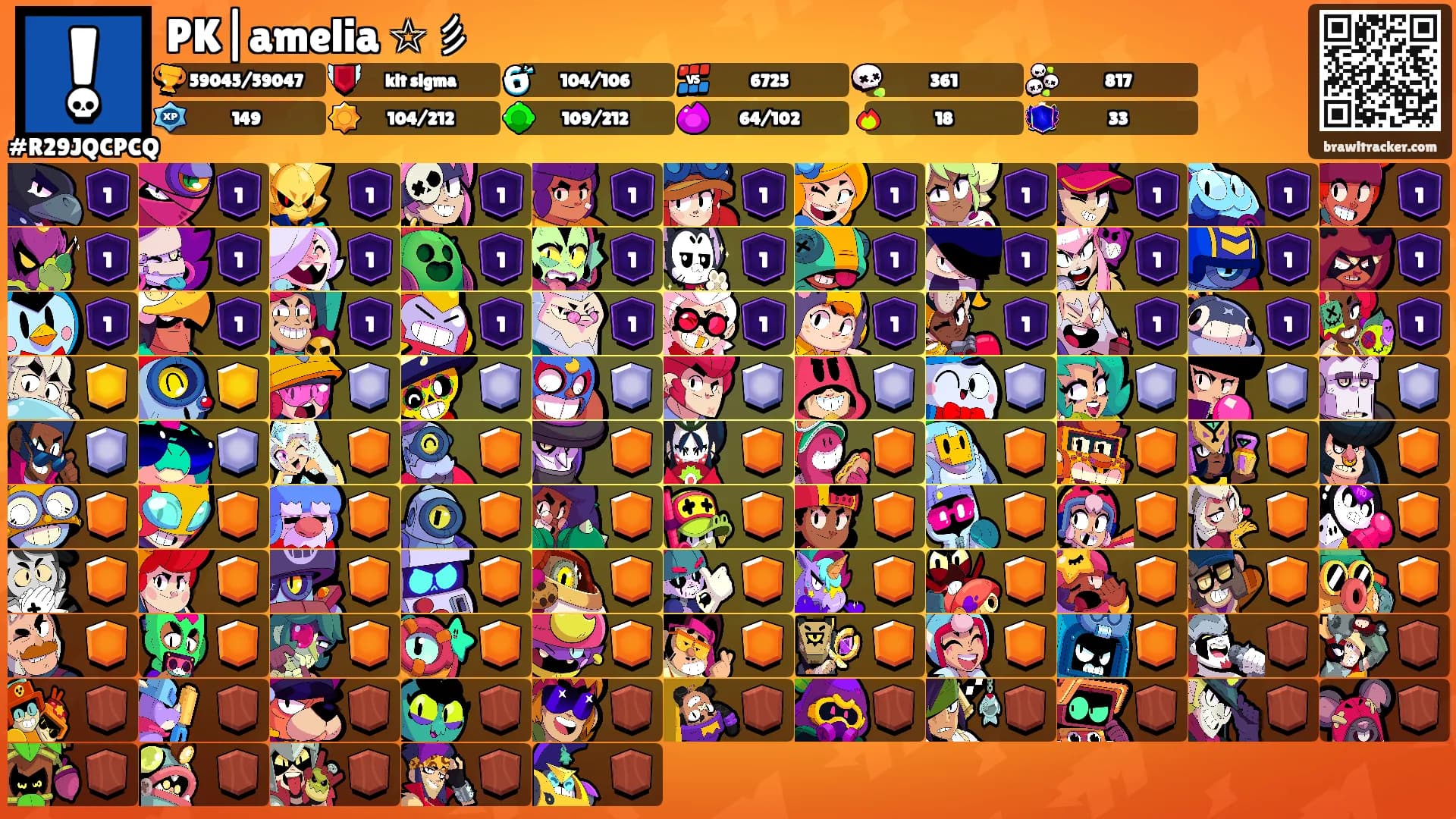 PK|amelia ☆彡's Ranks