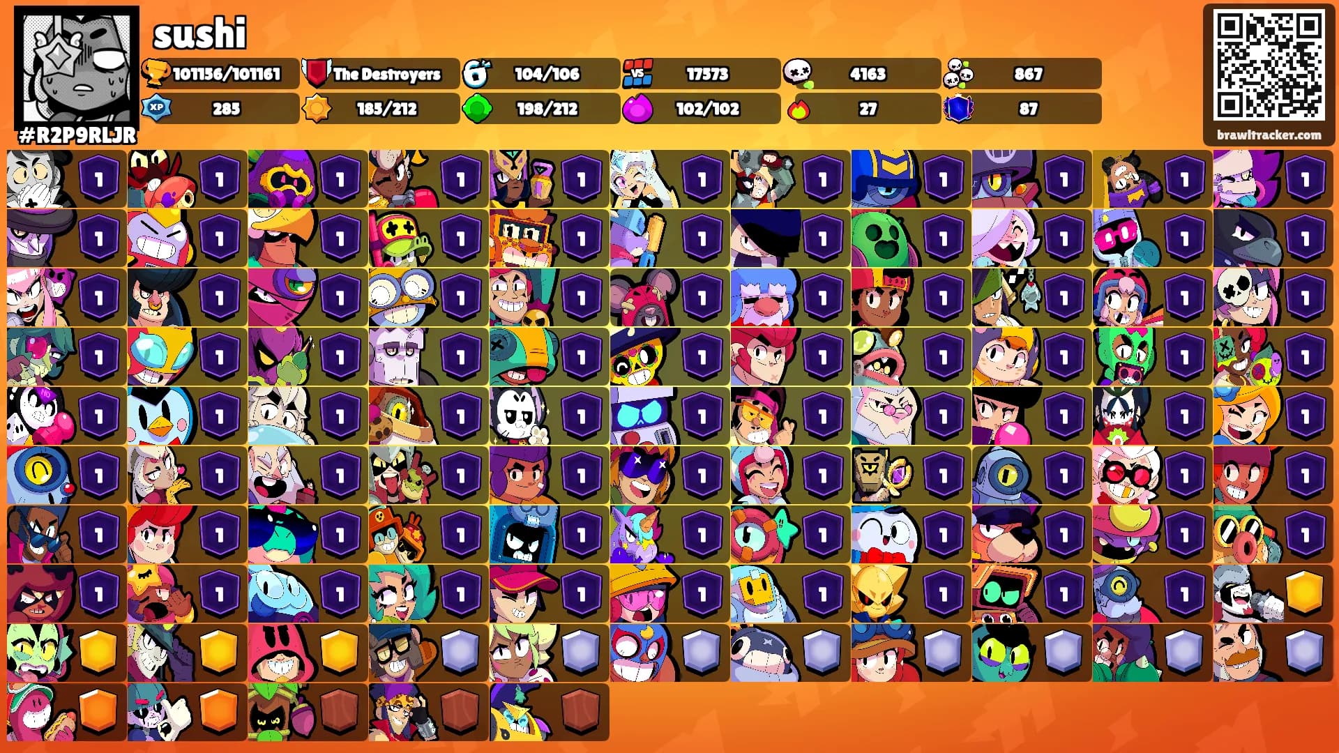 sushi's Ranks