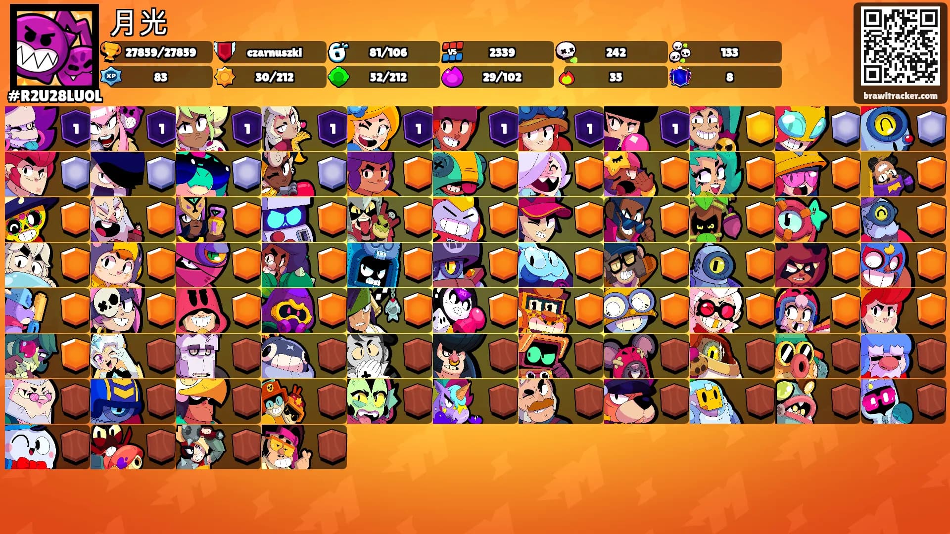 月光's Ranks