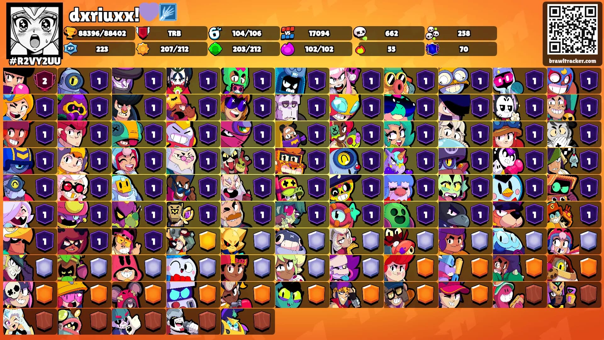 dxriuxx!💜🩻's Ranks
