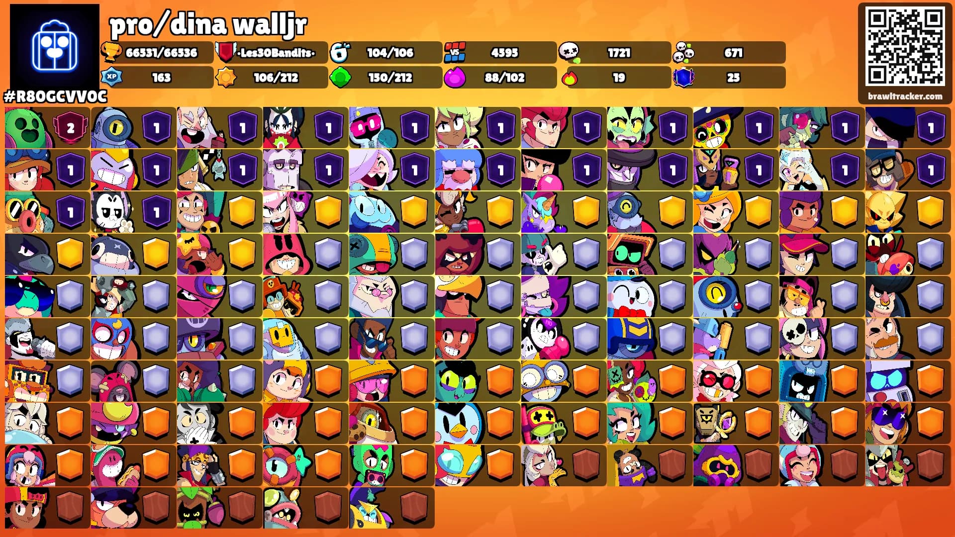 pro/dina walljr's Ranks