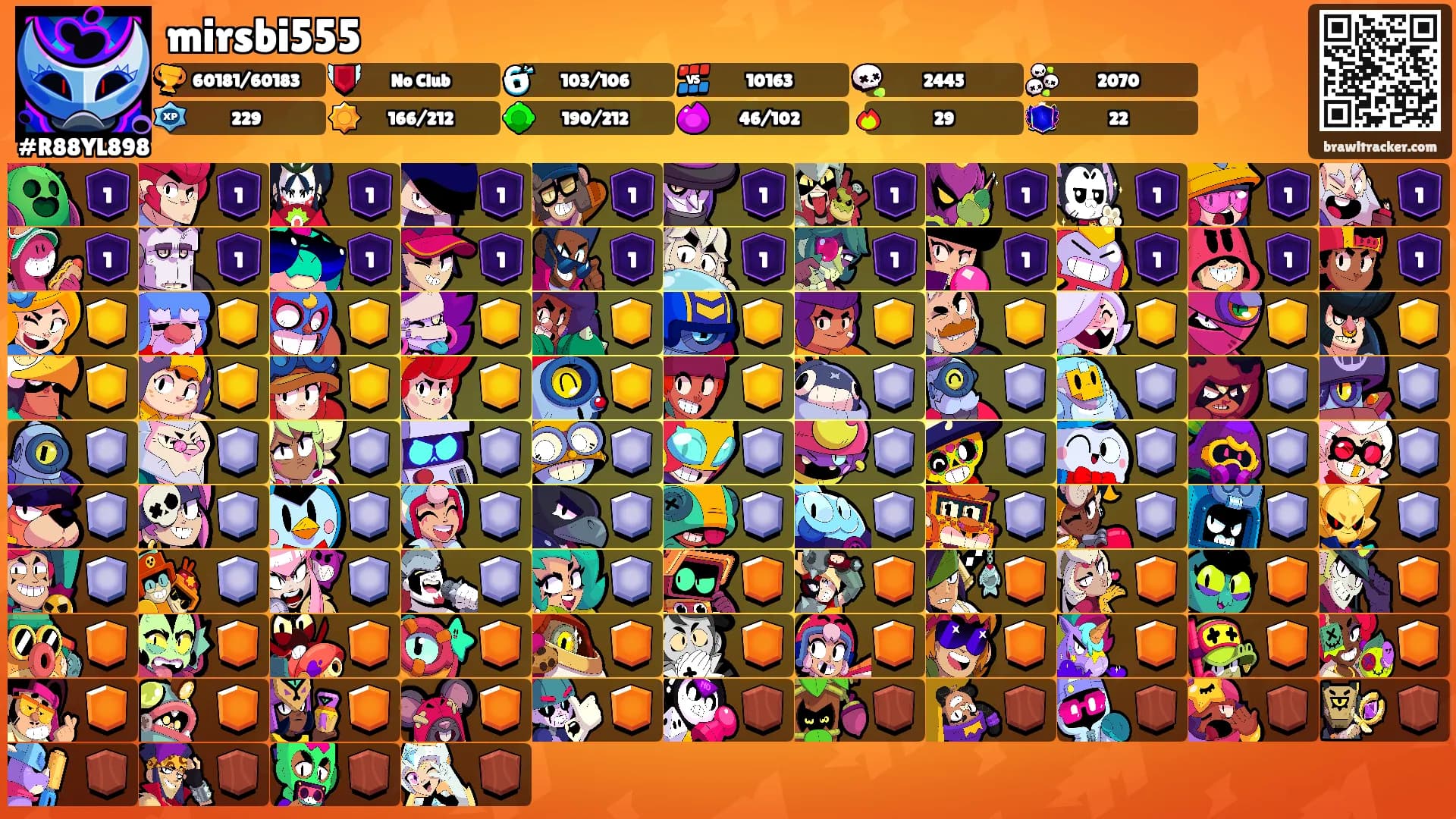 mirsbi555's Ranks