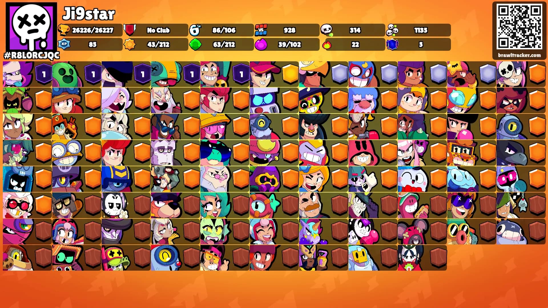 Ji9star's Ranks