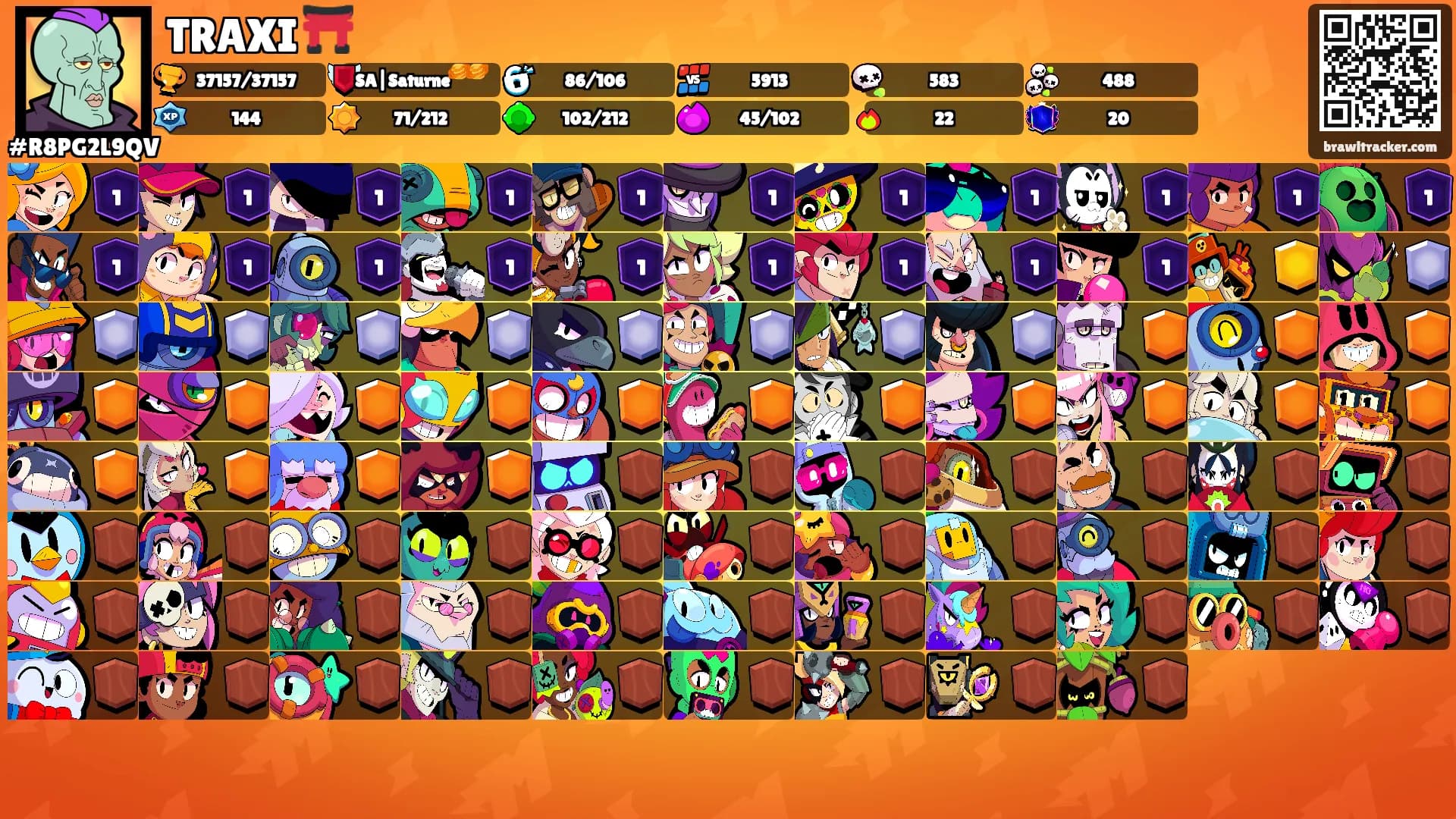 TRAXI ⛩️'s Ranks
