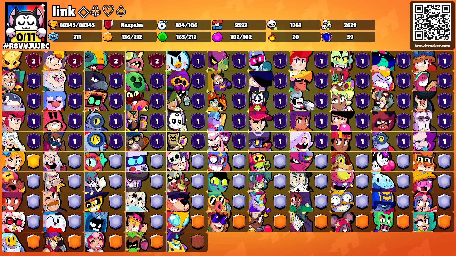 link ◇♧♡♤'s Ranks