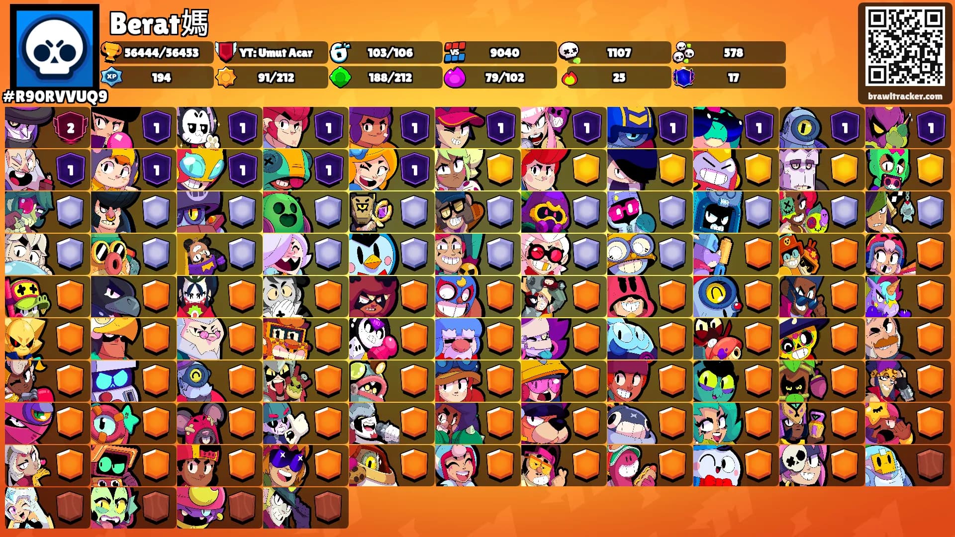 Berat媽's Ranks