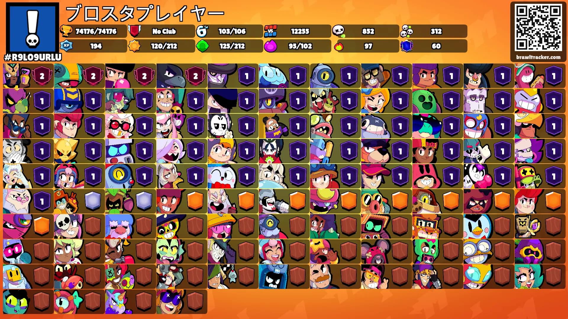 ブロスタプレイヤー's Ranks