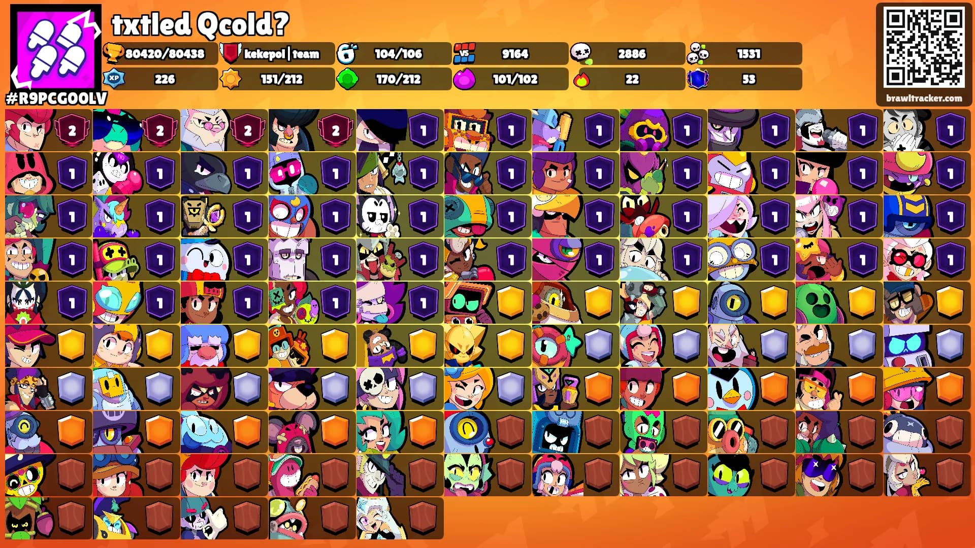 txtled Qcold?'s Ranks