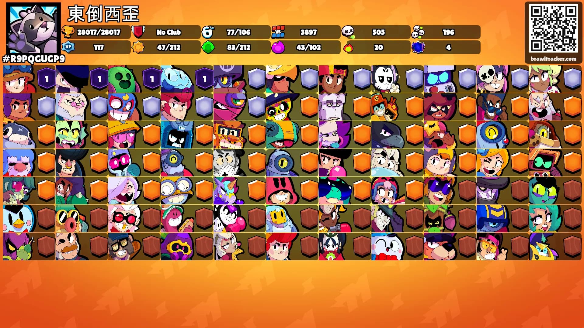 東倒西歪's Ranks