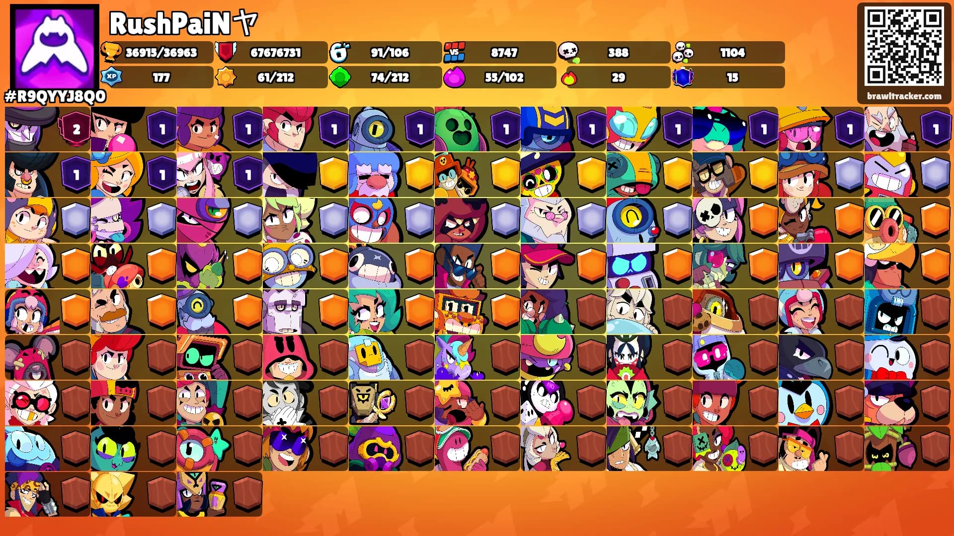 RushPaiNヤ's Ranks