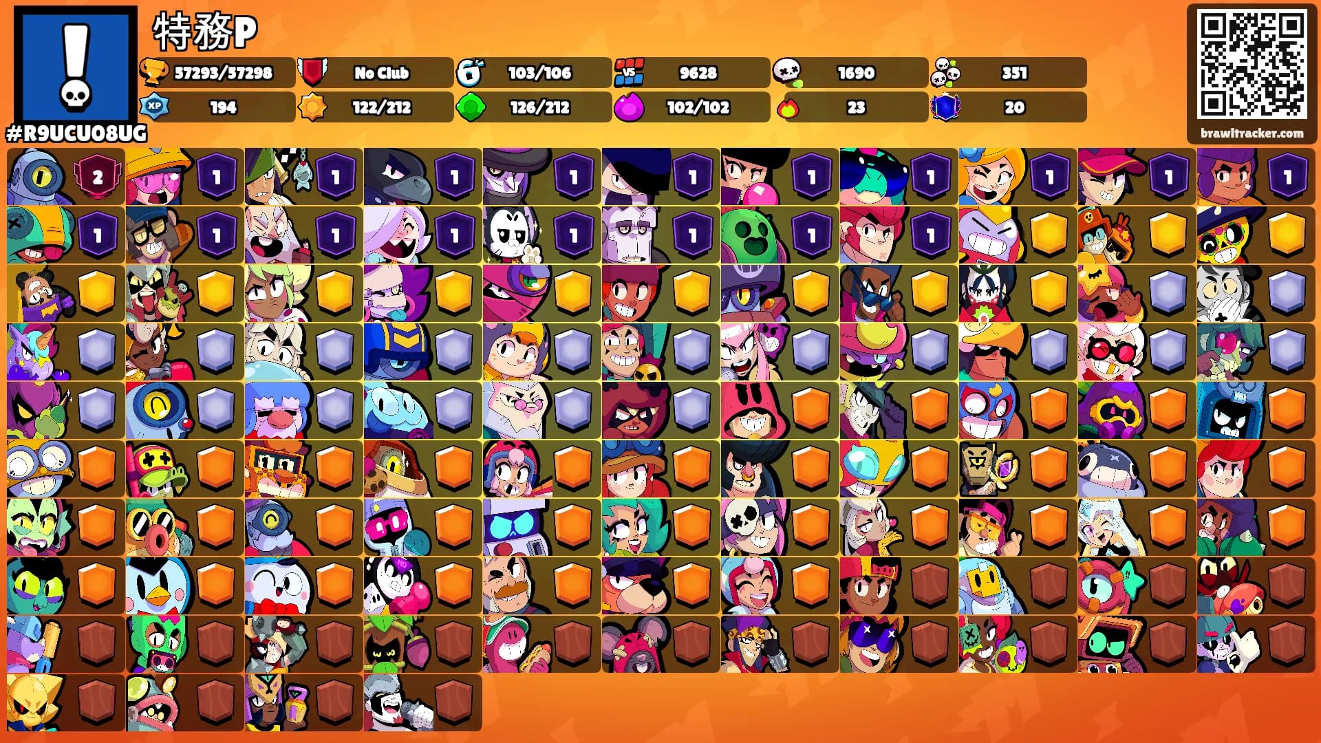 特務P's Ranks