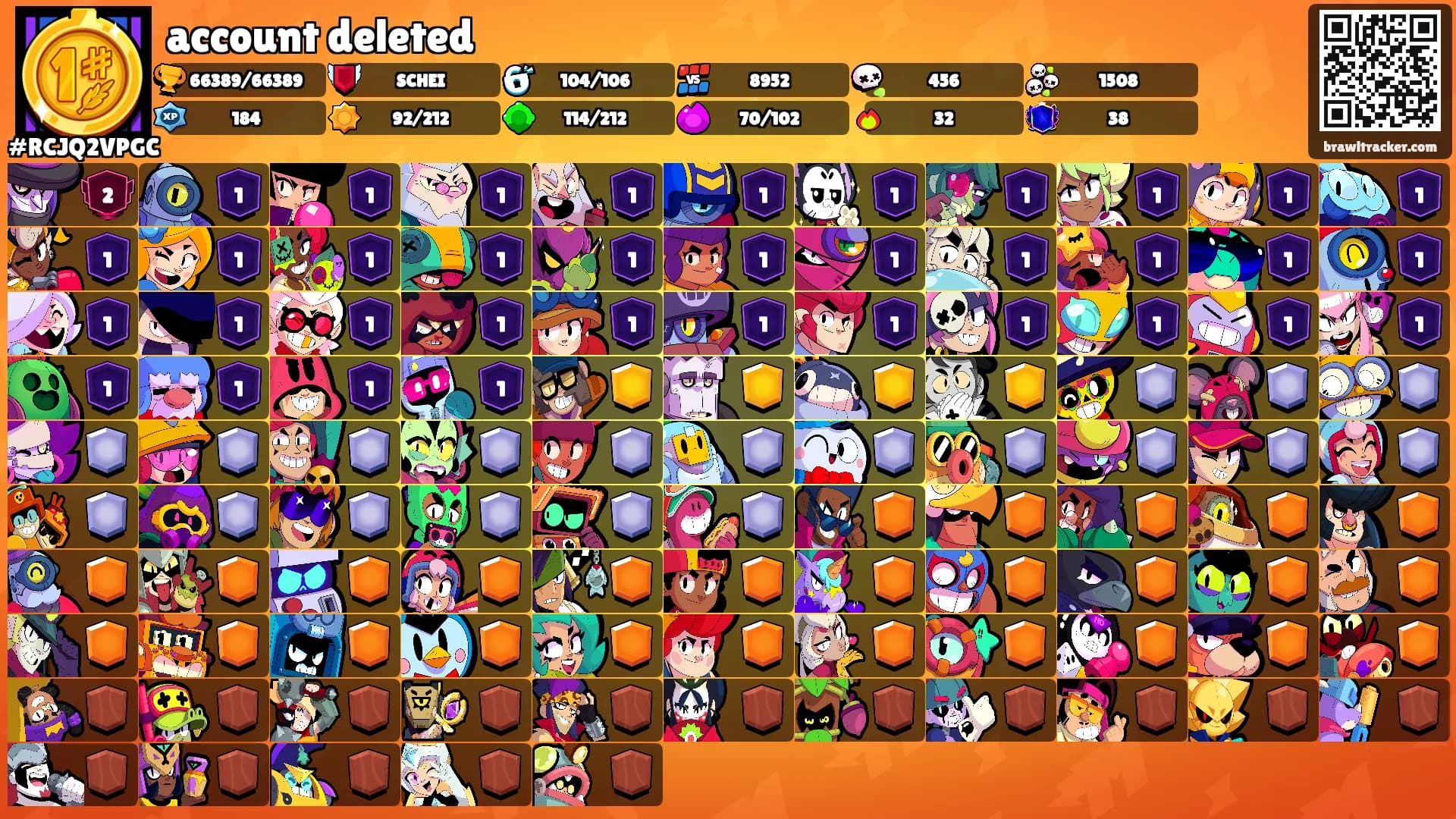 account deleted's Ranks