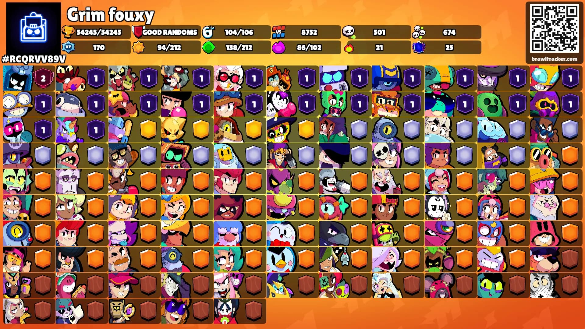 Grim fouxy's Ranks
