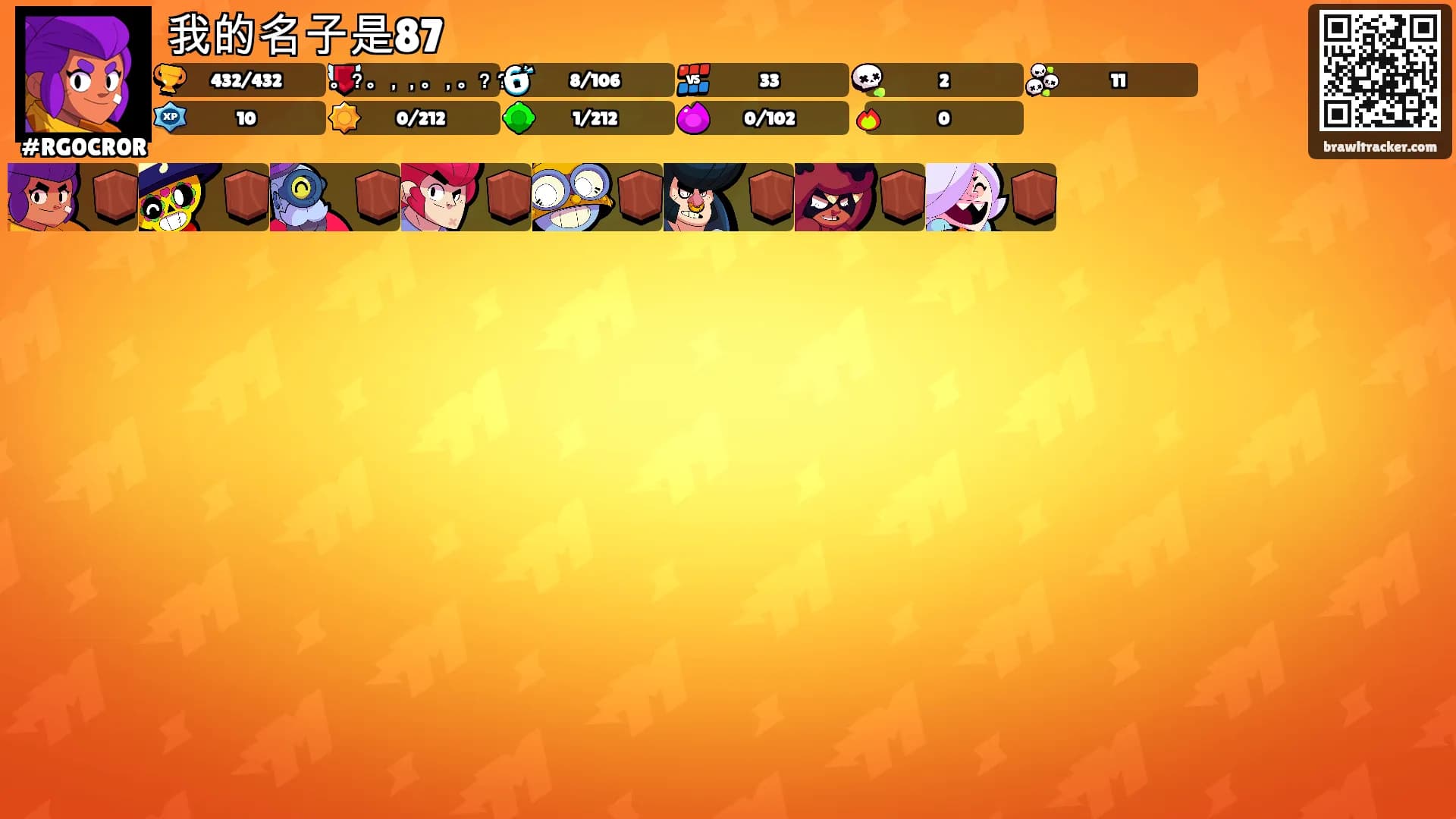 我的名子是87's Ranks