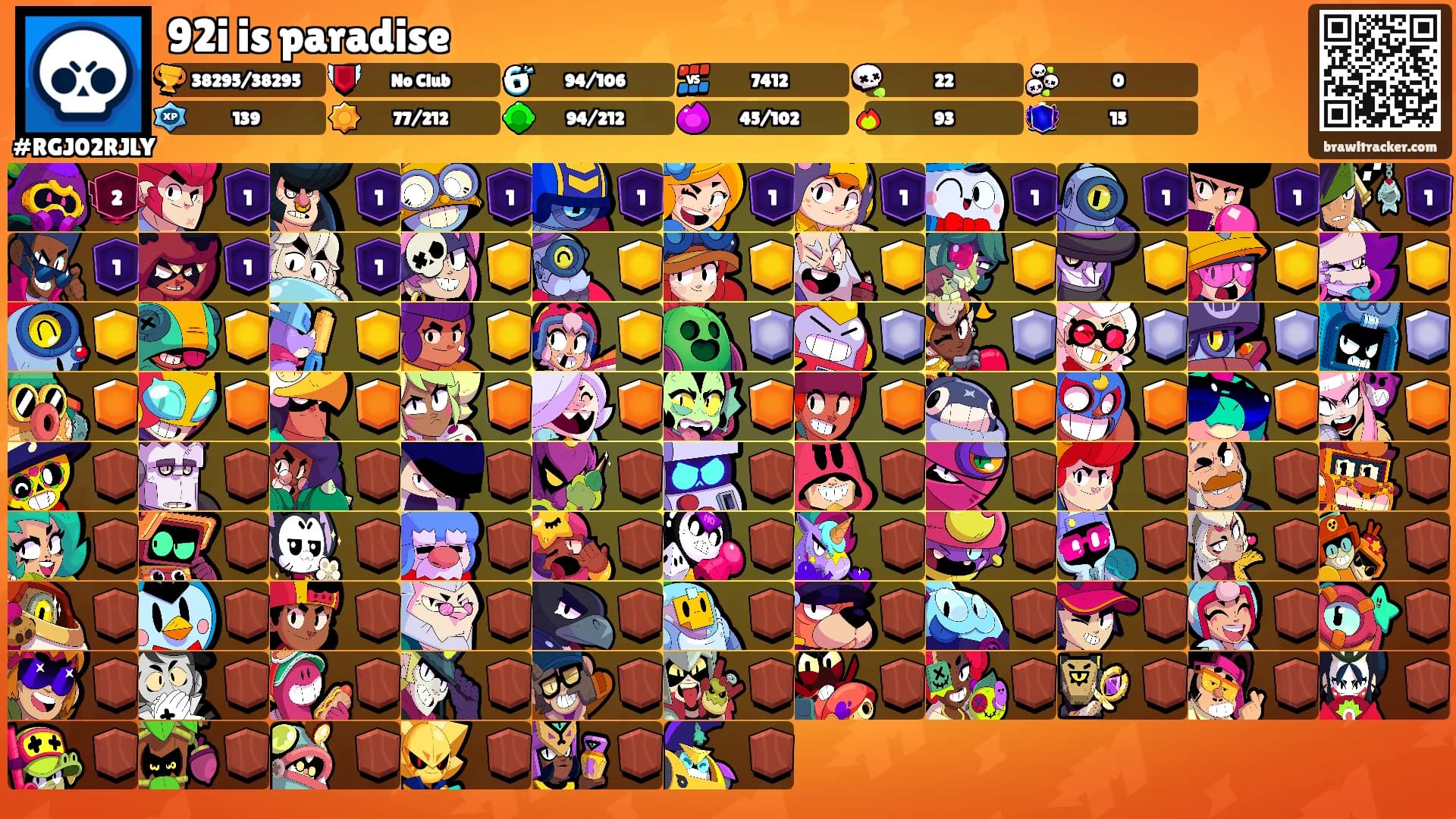 92i is paradise's Ranks