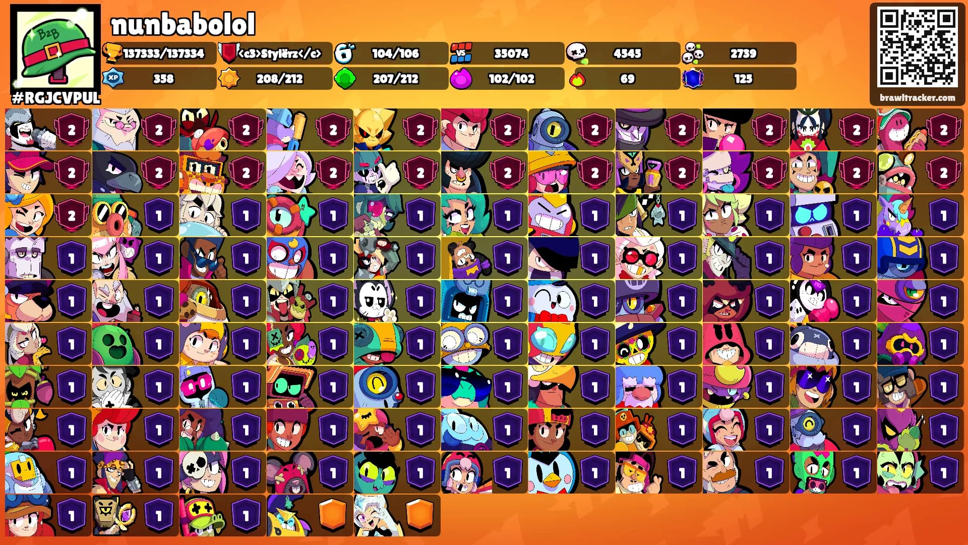 nunbabolol's Ranks