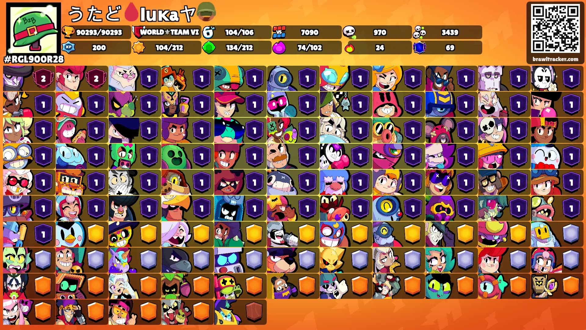 うたど🩸lսĸaヤ🪖's Ranks