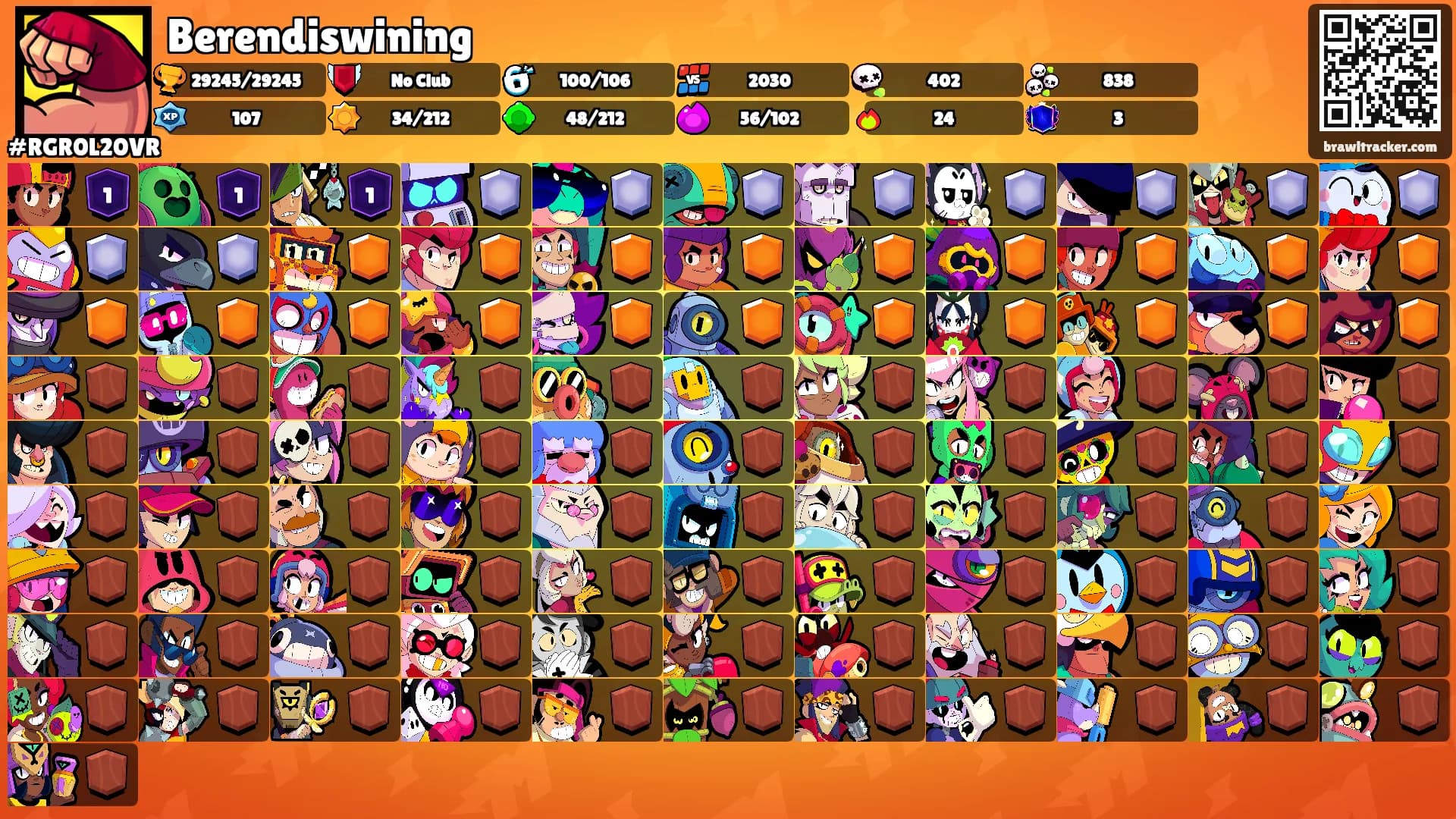 Berendiswining's Ranks