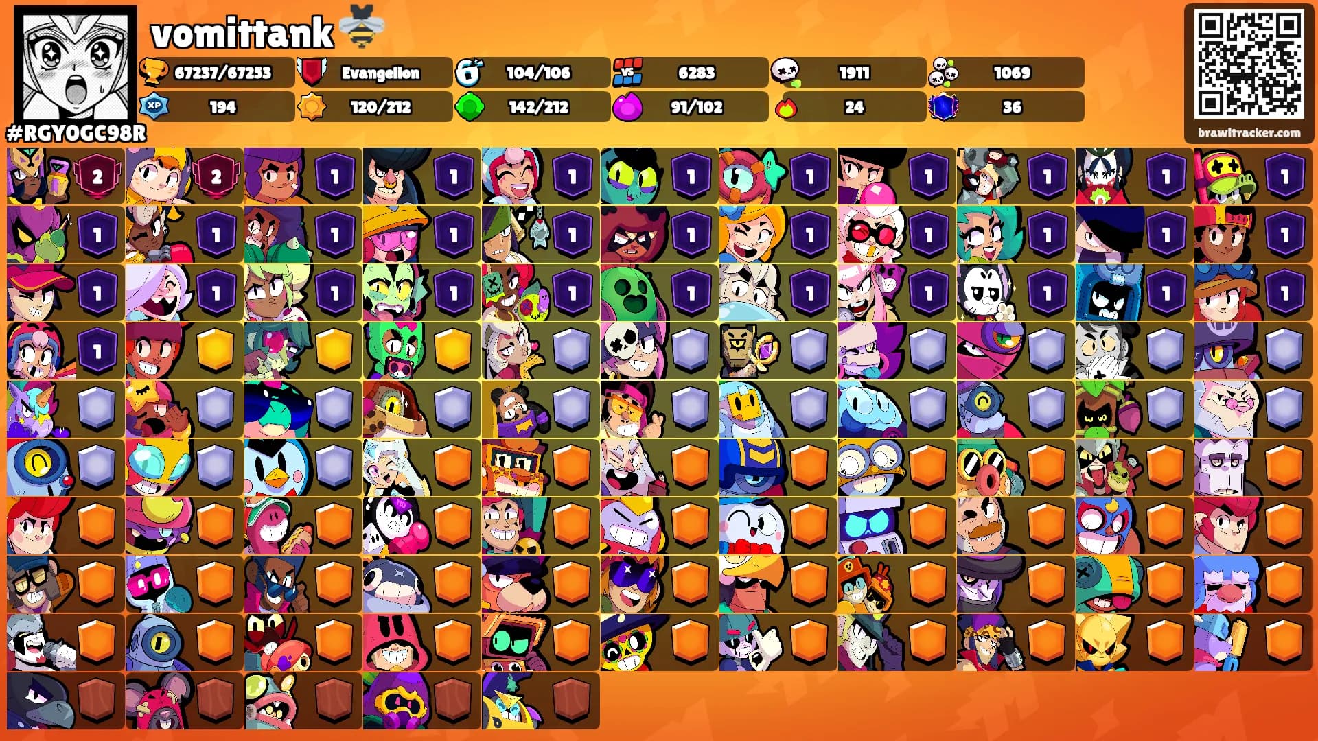 vomittank 🐝's Ranks